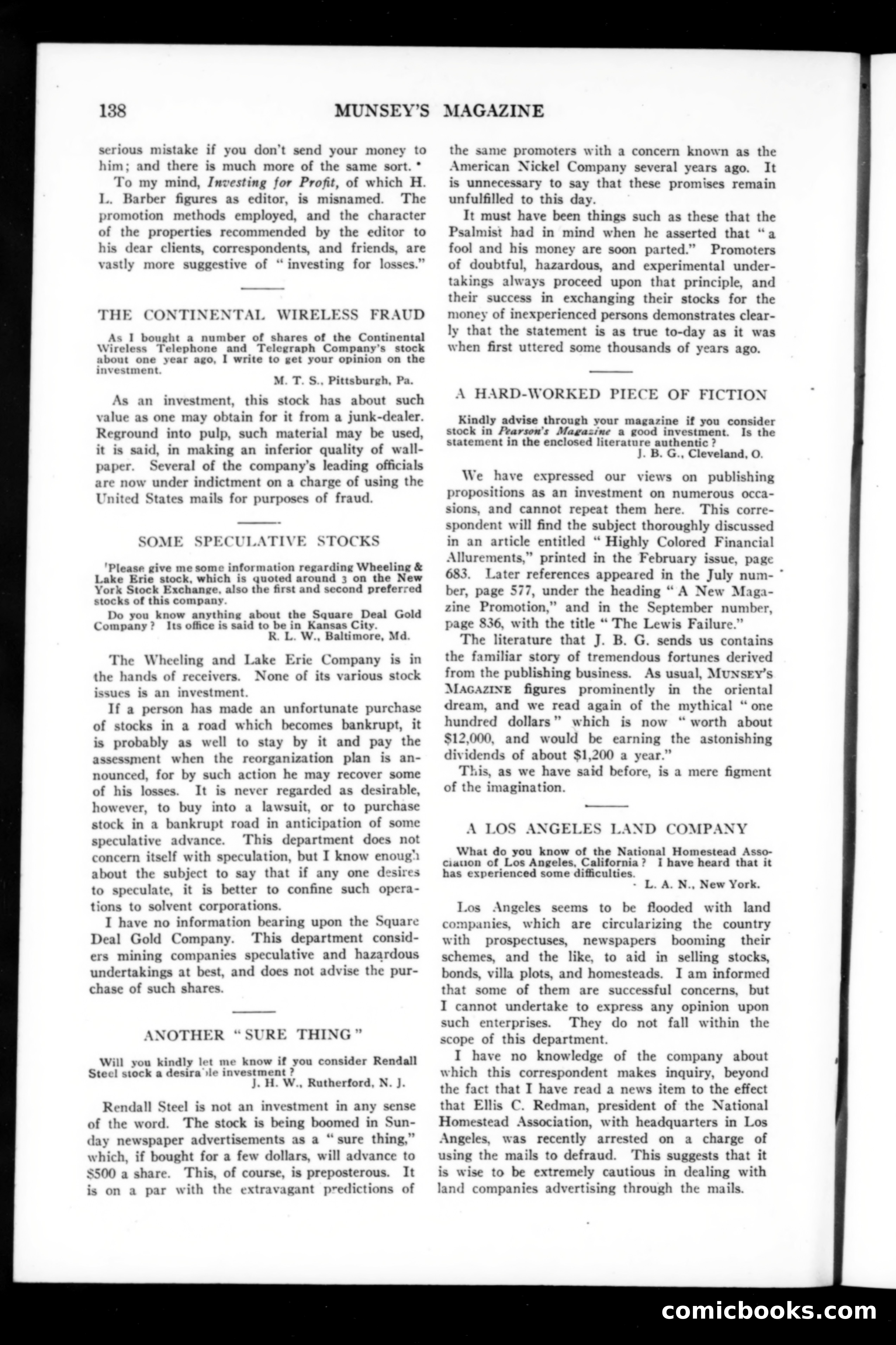 Munsey's Magazine, October 1911 — page 136 of 154