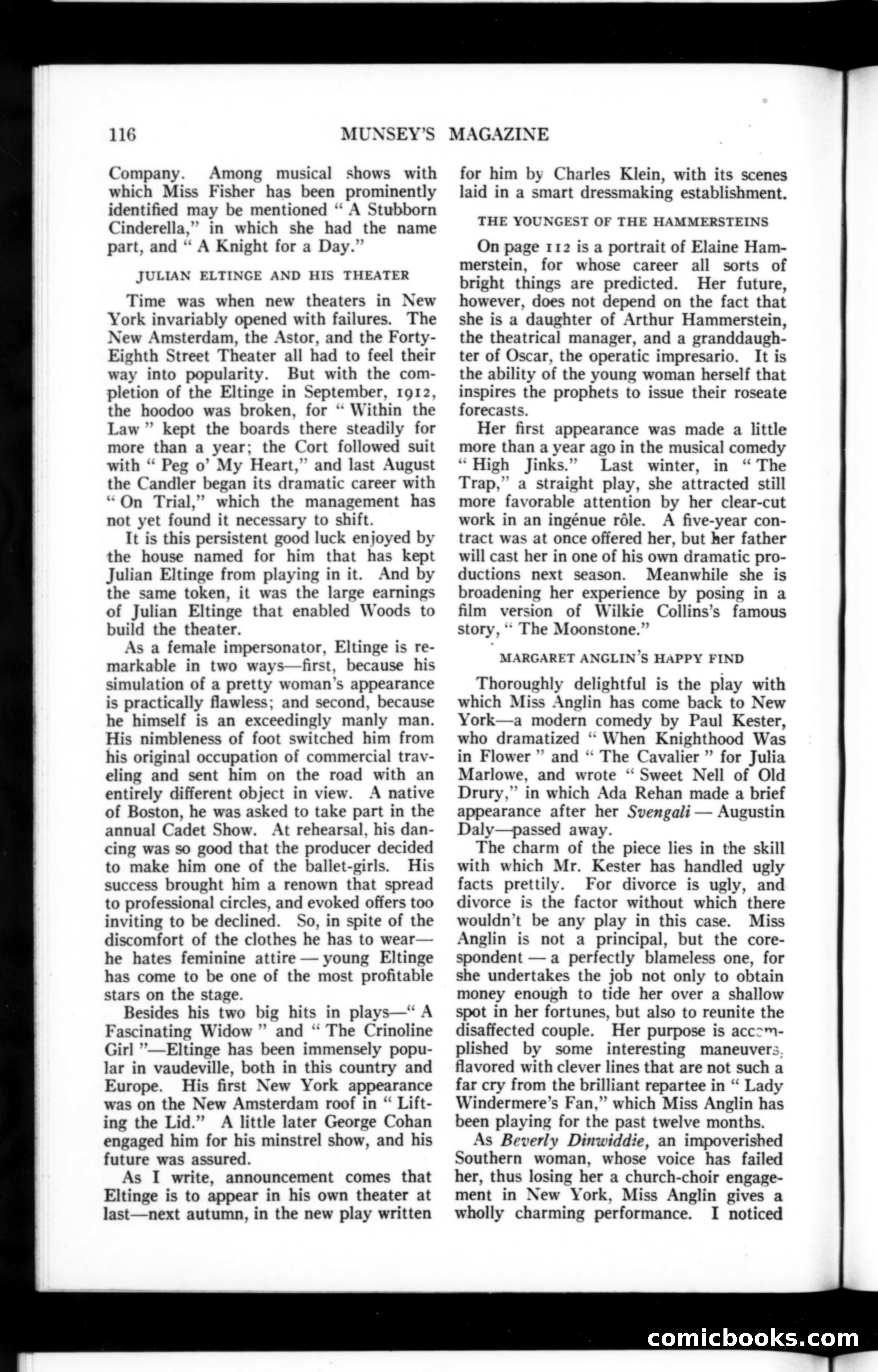 Munsey's Magazine, June 1915 — page 116 of 208