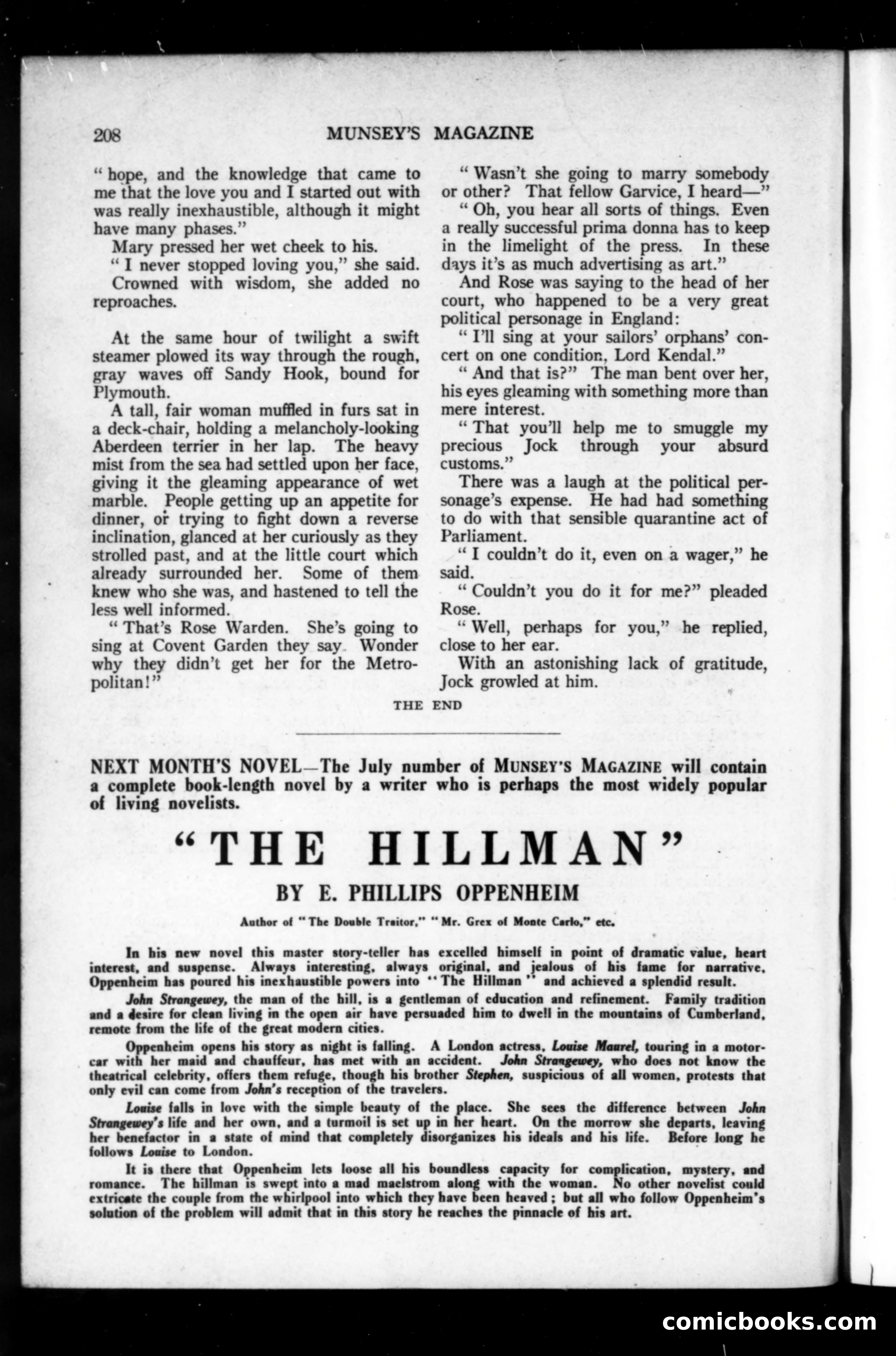 Munsey's Magazine, June 1915 — page 208 of 208