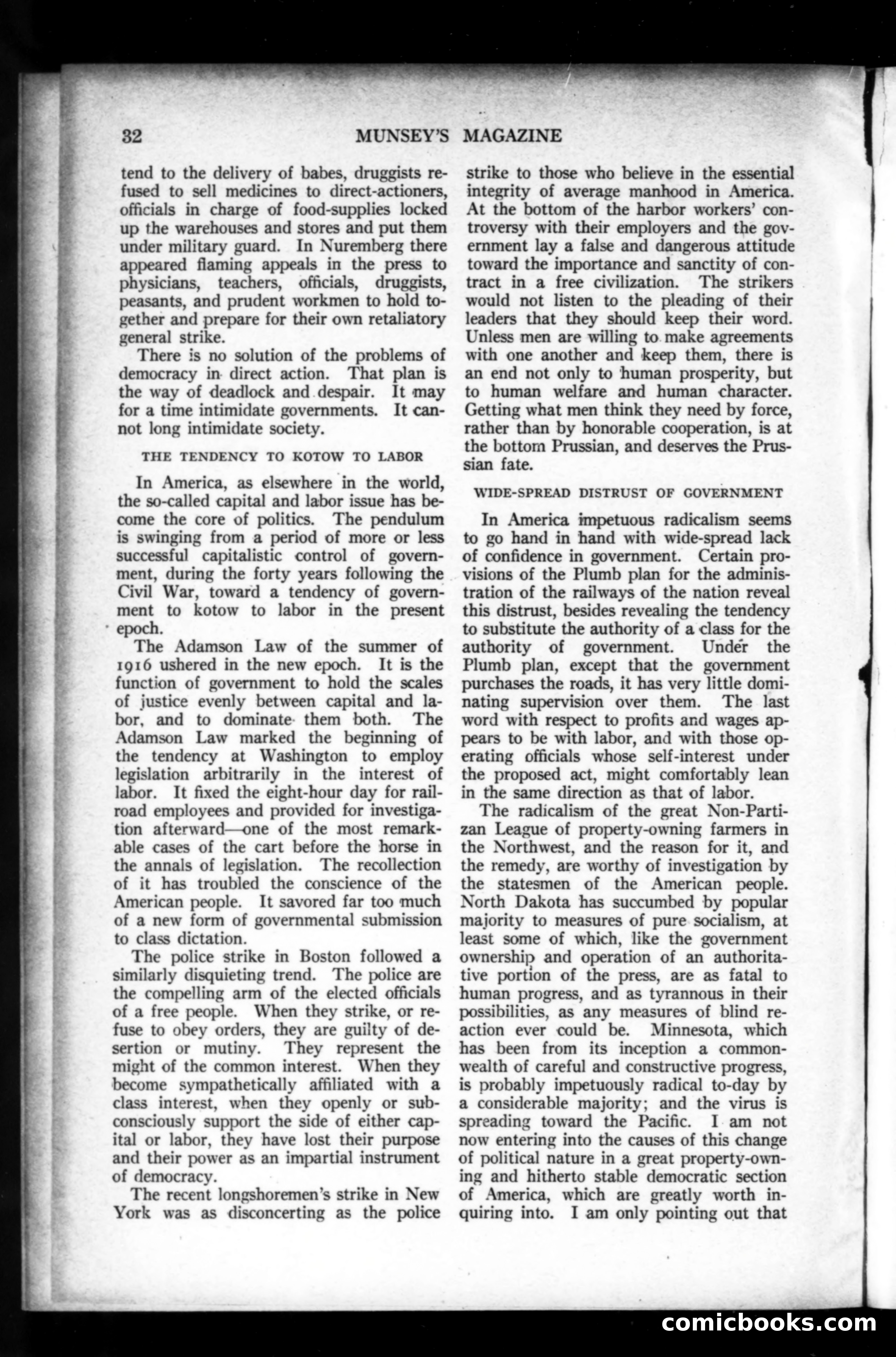 Munsey's Magazine, February 1920 — page 32 of 192