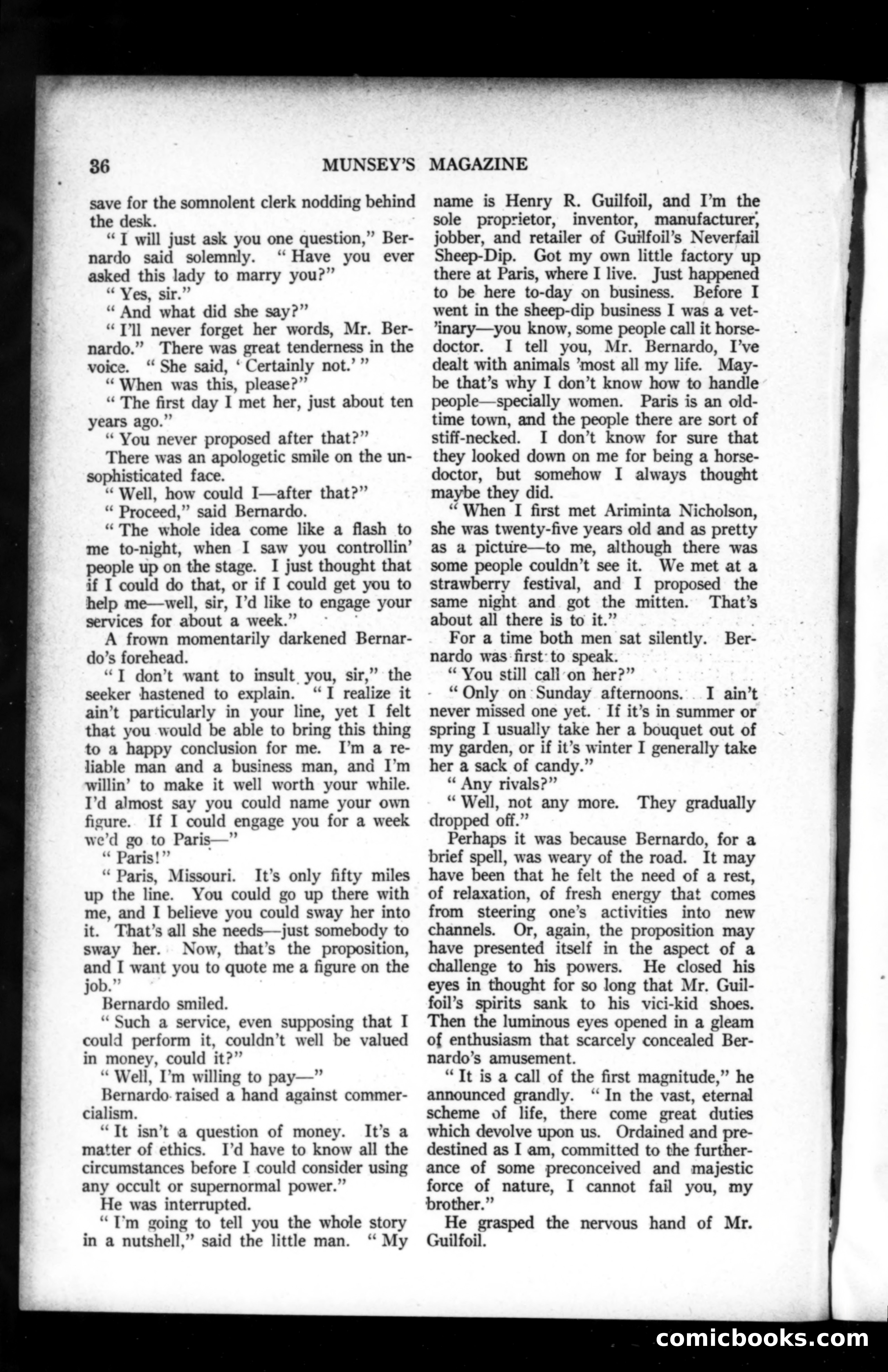Munsey's Magazine, February 1920 — page 36 of 192