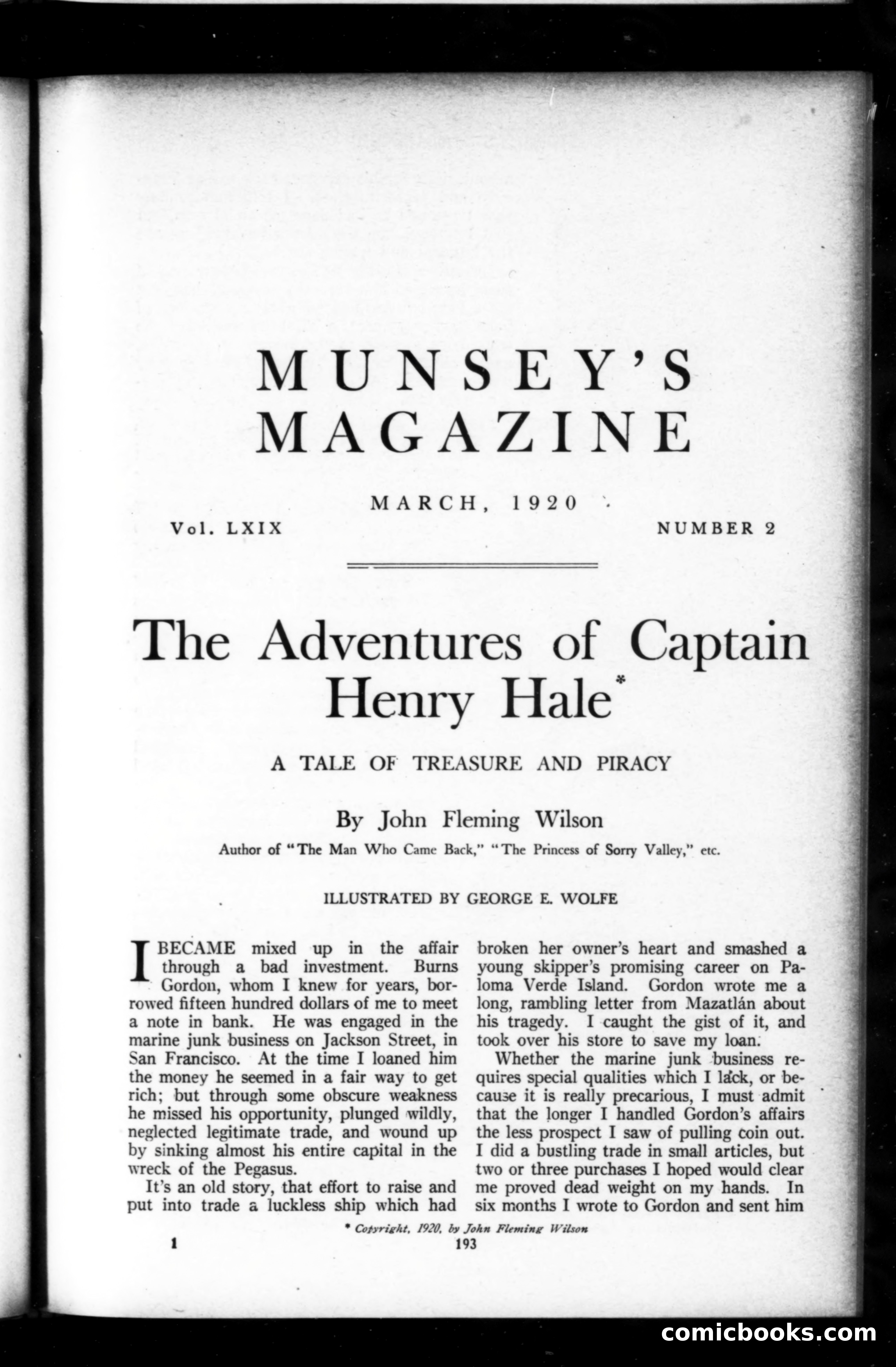 Munsey's Magazine, March 1920 — page 1 of 192