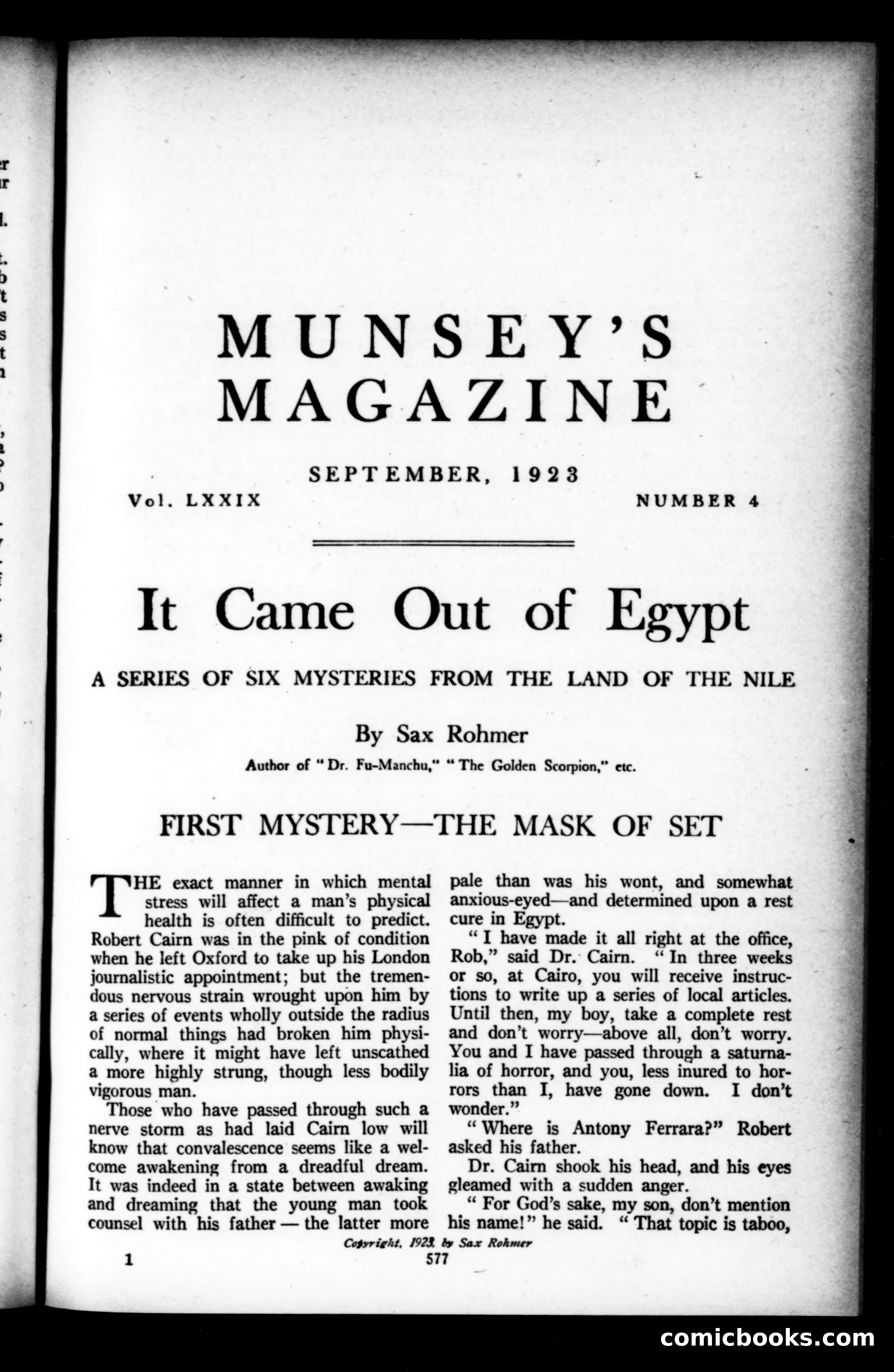 Munsey's Magazine, September 1923 — page 1 of 193
