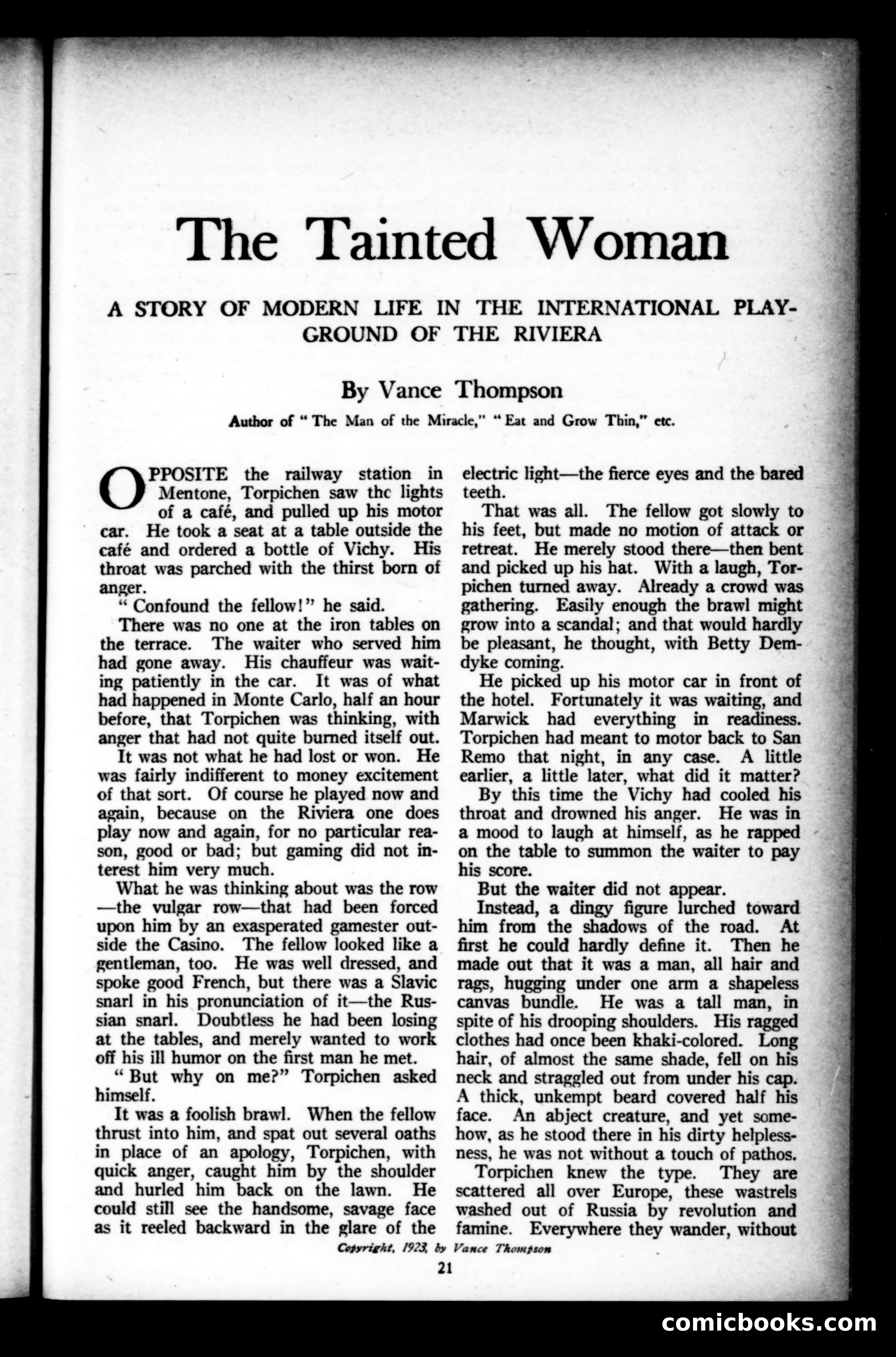 Munsey's Magazine, October 1923 — page 21 of 192