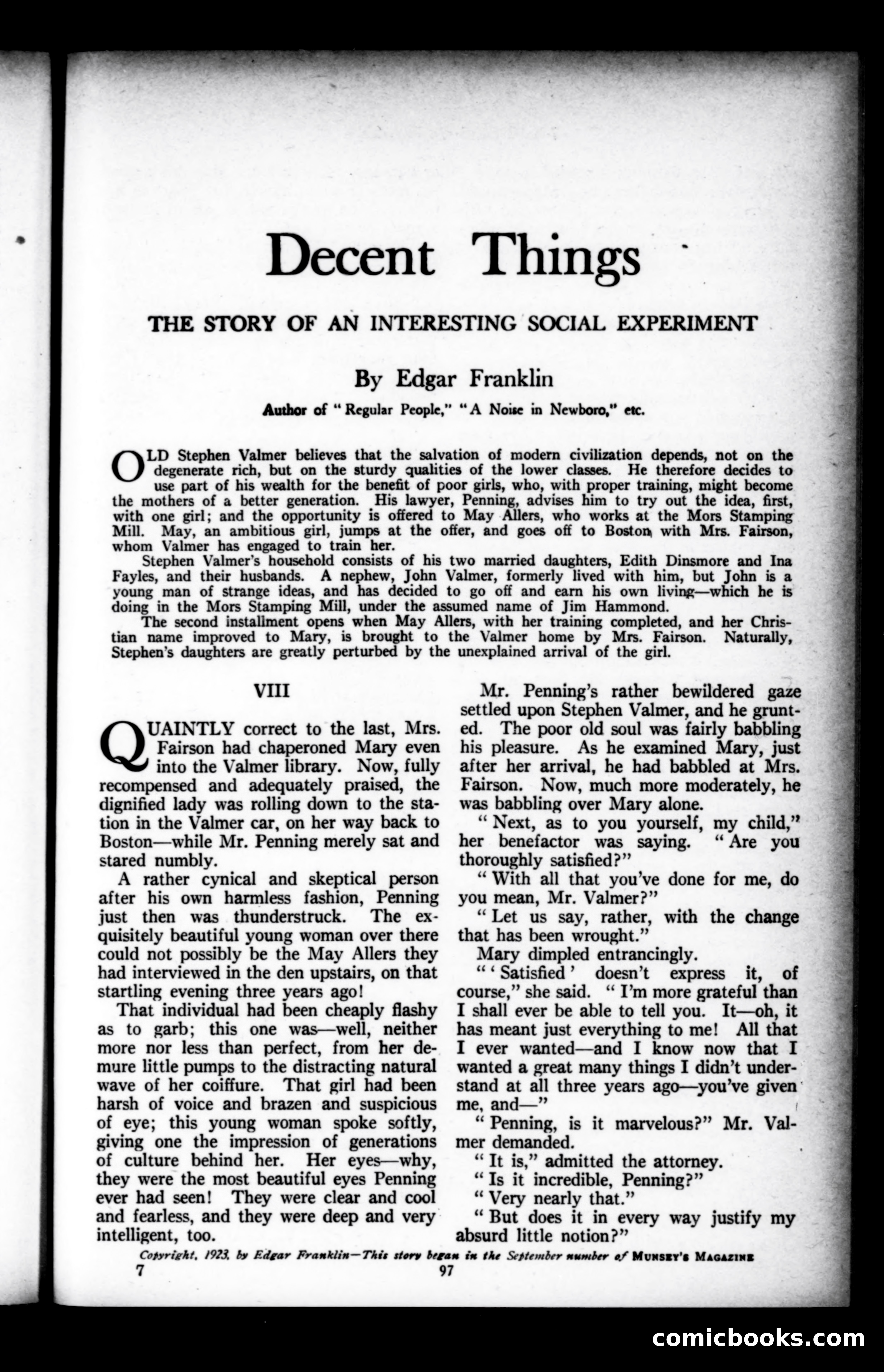 Munsey's Magazine, October 1923 — page 97 of 192