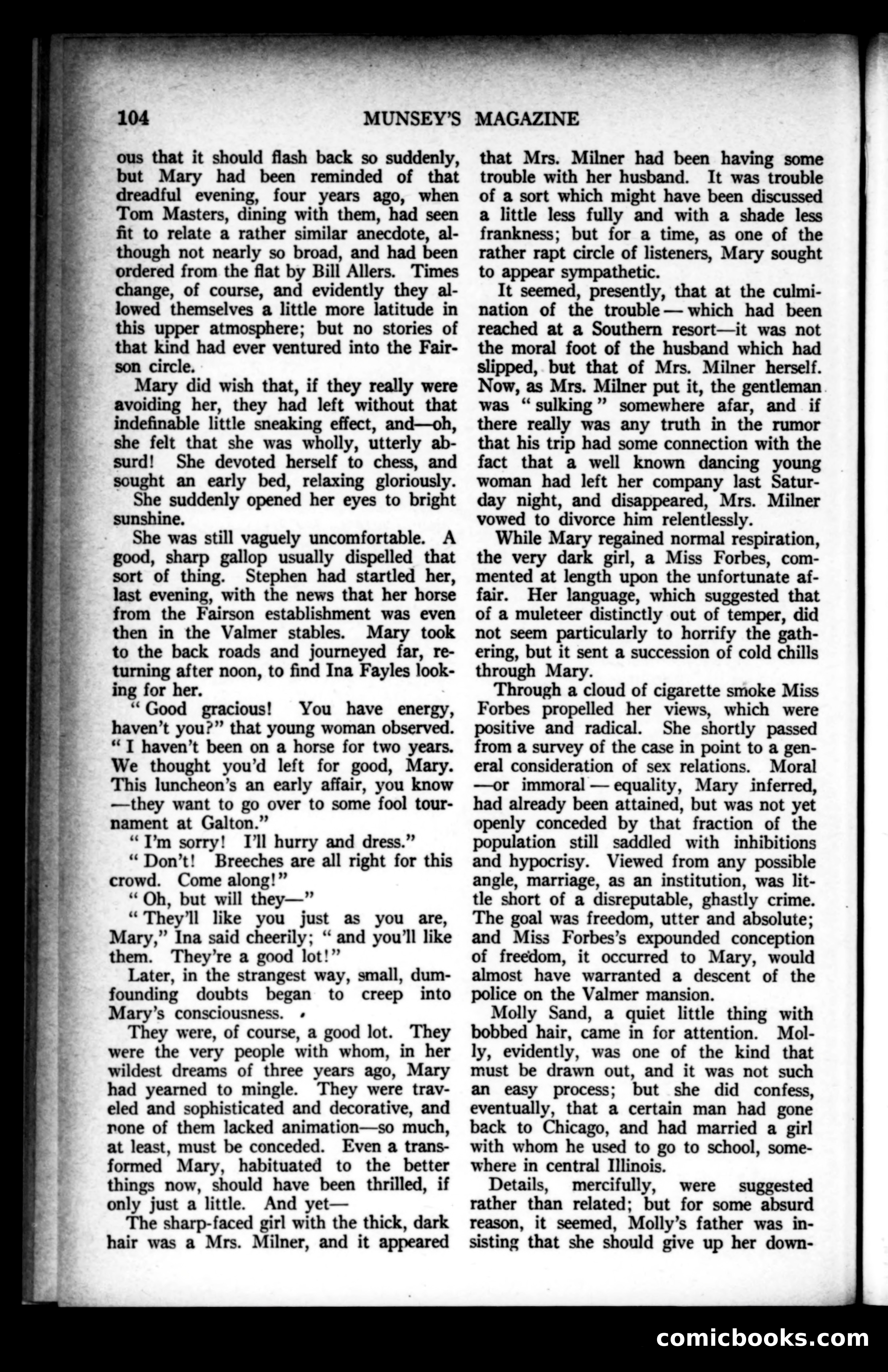 Munsey's Magazine, October 1923 — page 104 of 192