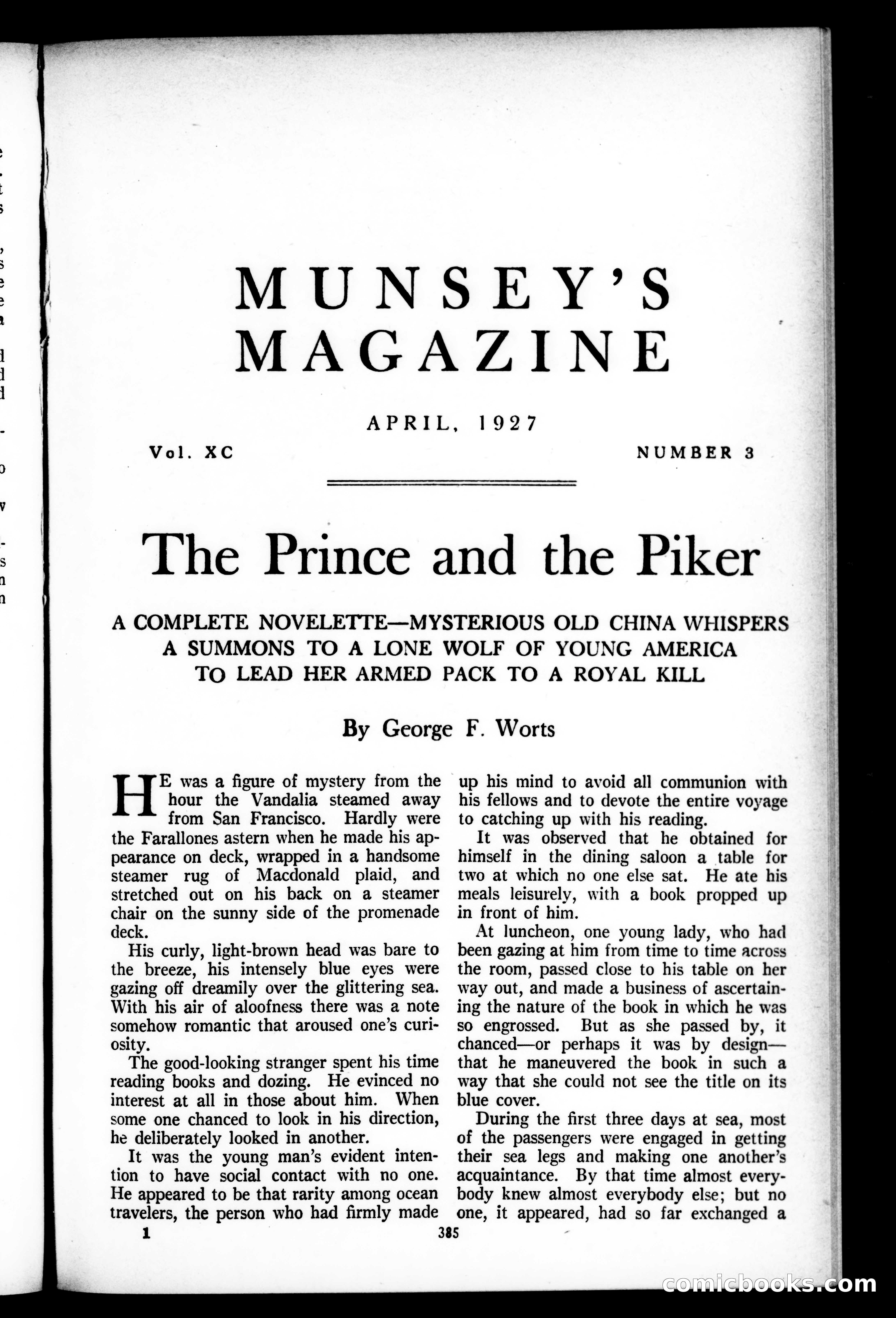 Munsey's Magazine, April 1927 — page 1 of 192