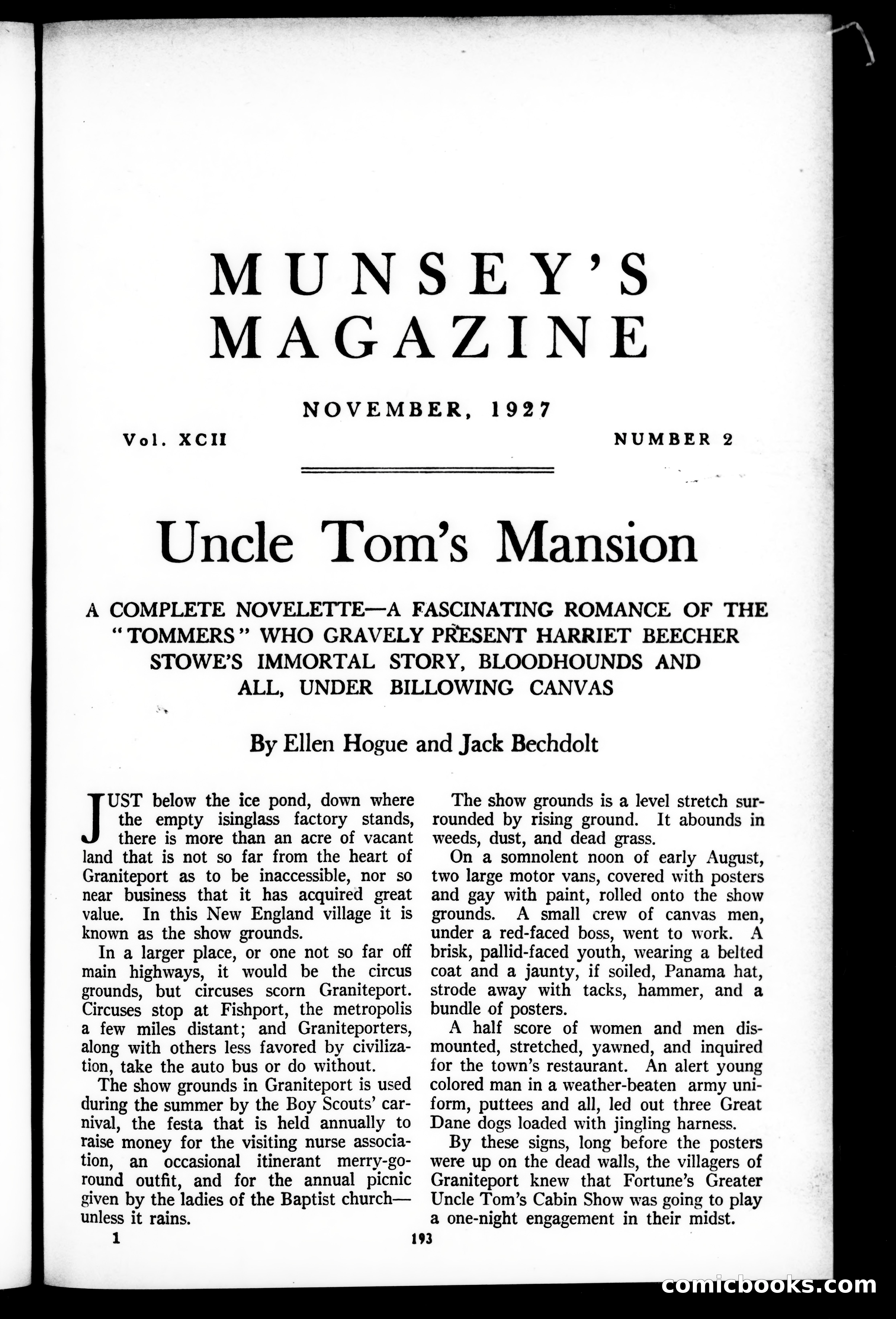 Munsey's Magazine, November 1927 — page 1 of 192