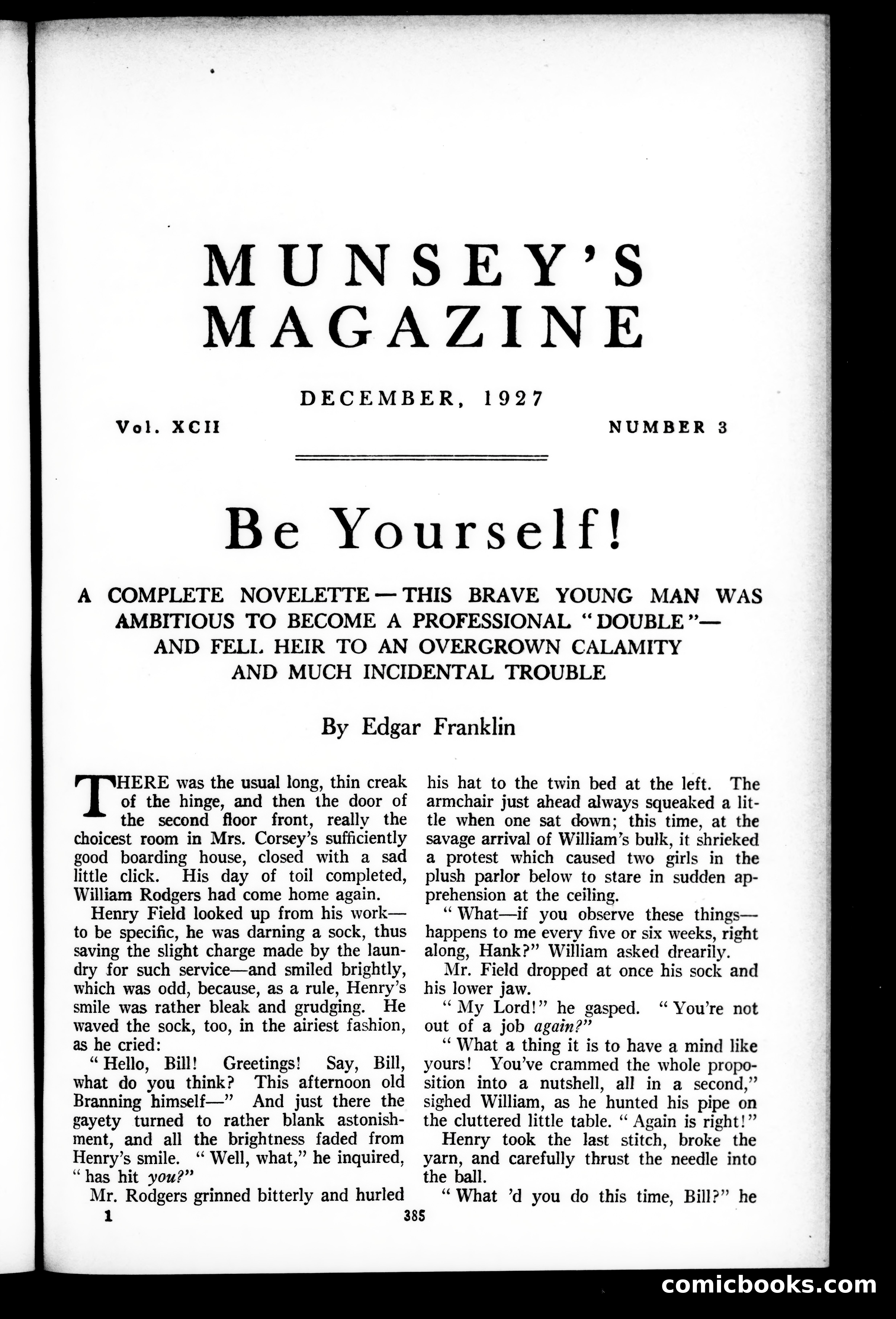 Munsey's Magazine, December 1927 — page 1 of 192