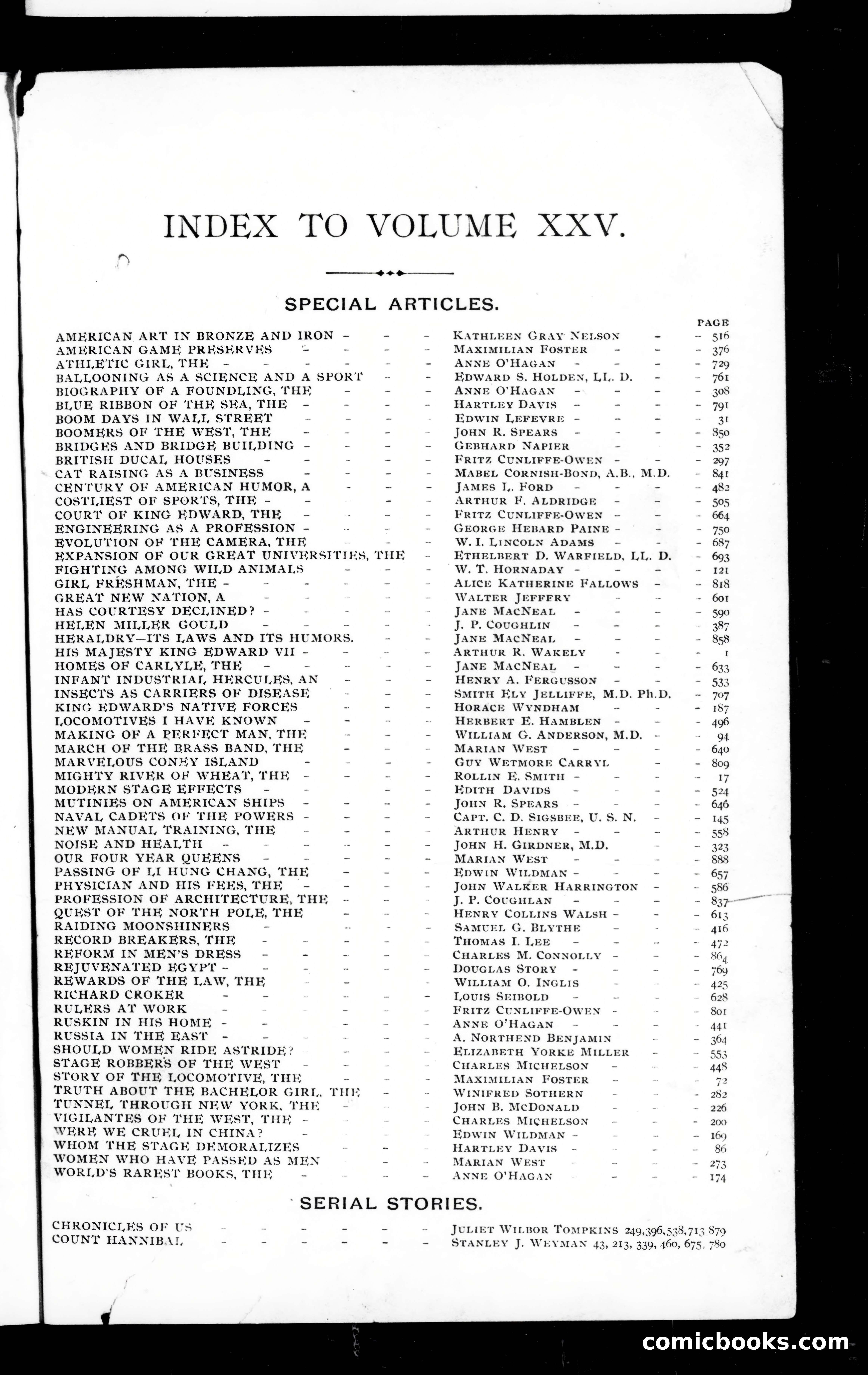 Munsey's Magazine, Volume 25 — page 1 of 3
