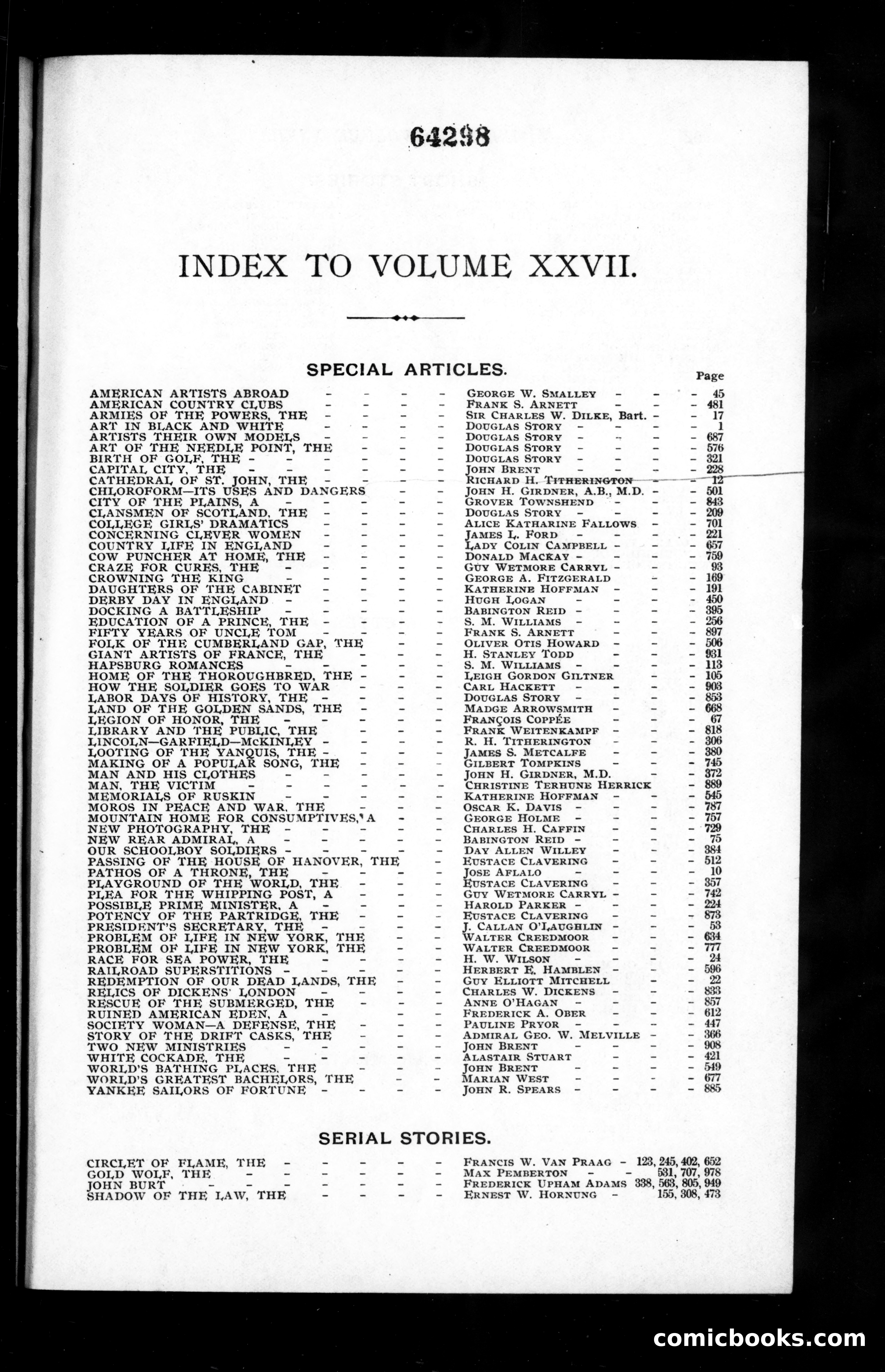 Munsey's Magazine, Volume XXVII — page 1 of 3