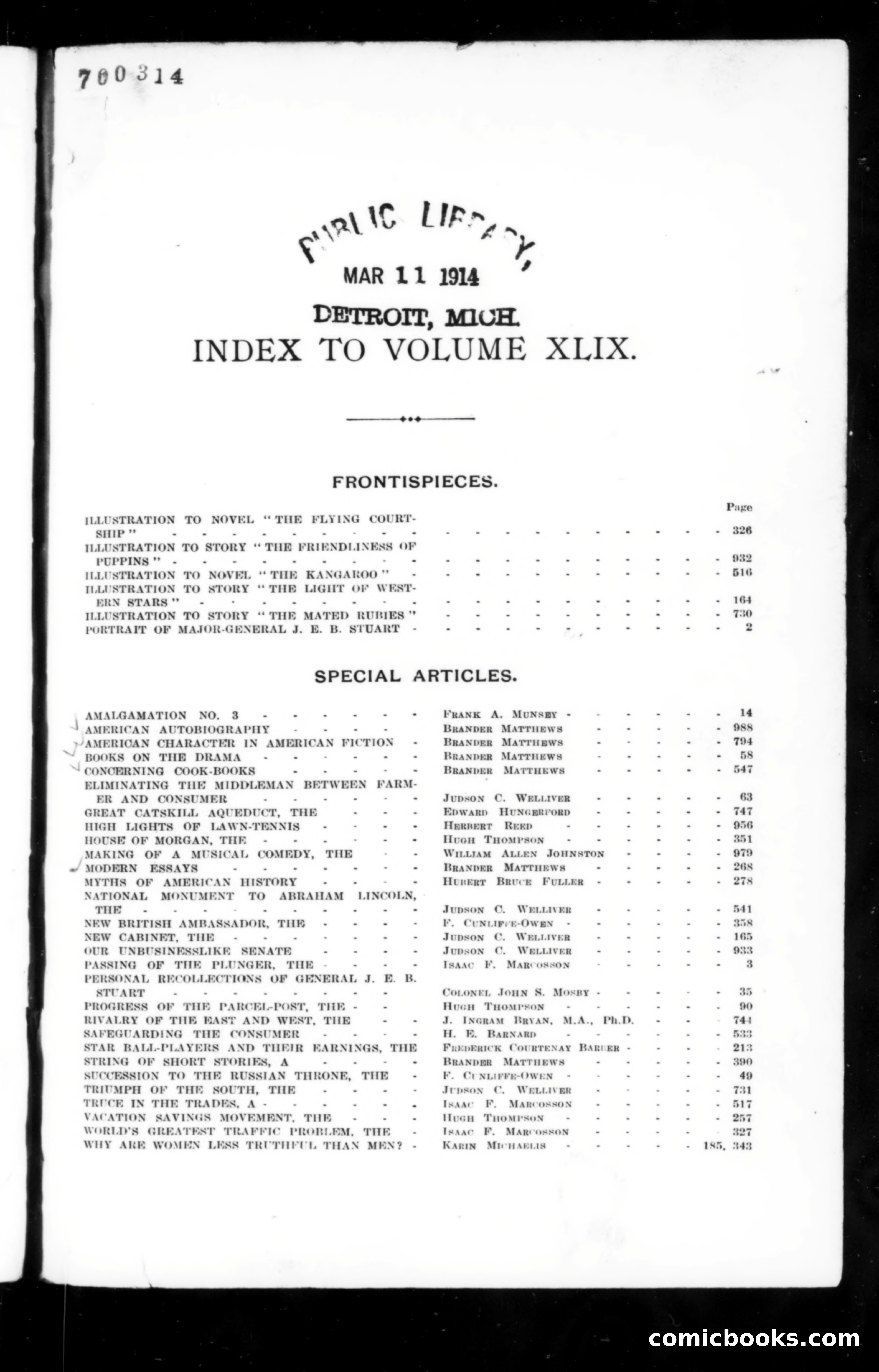 Munsey's Magazine, Volume XLIX — page 1 of 3