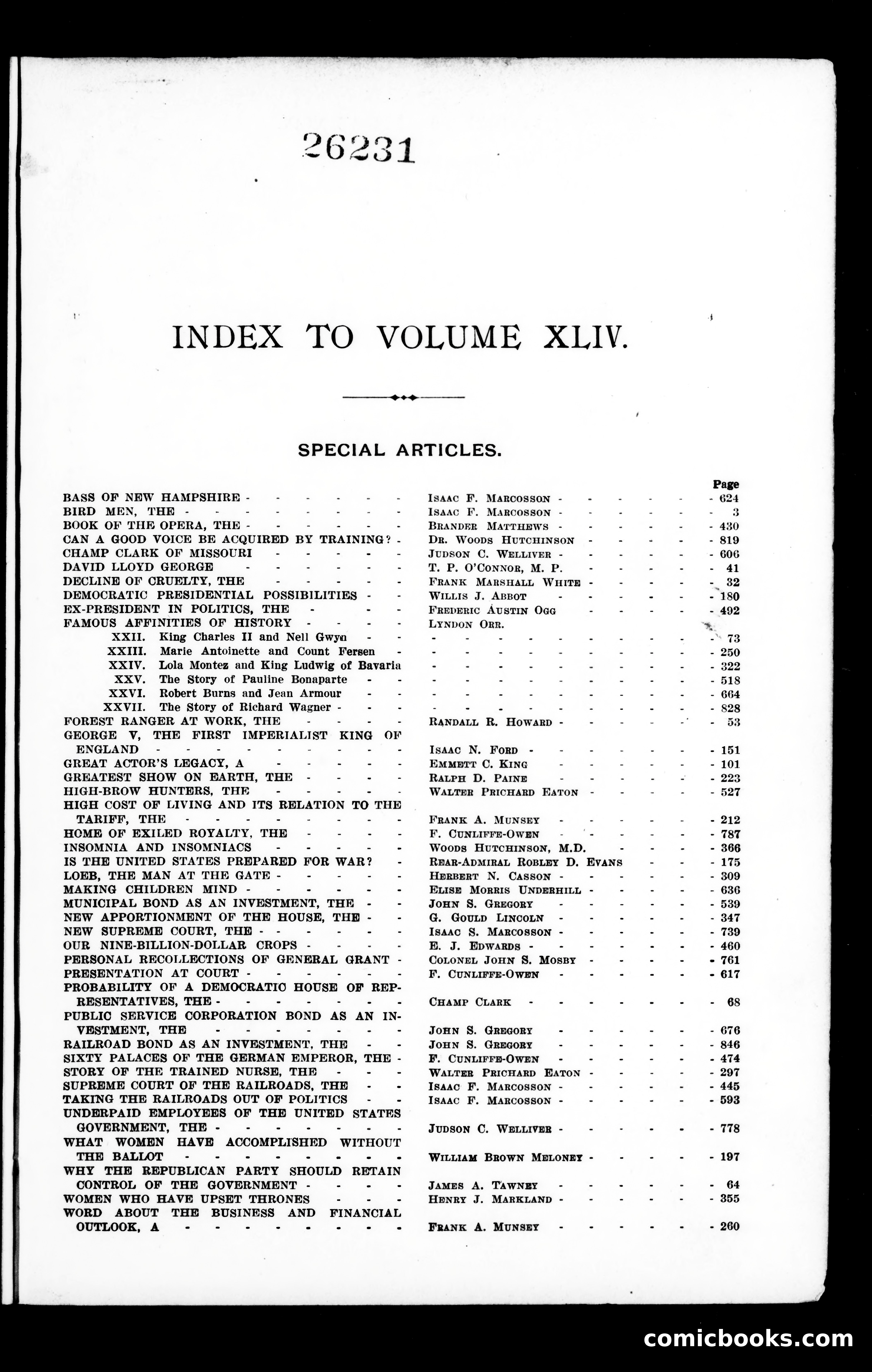 Munsey's Magazine, Volume XLIV — page 1 of 3