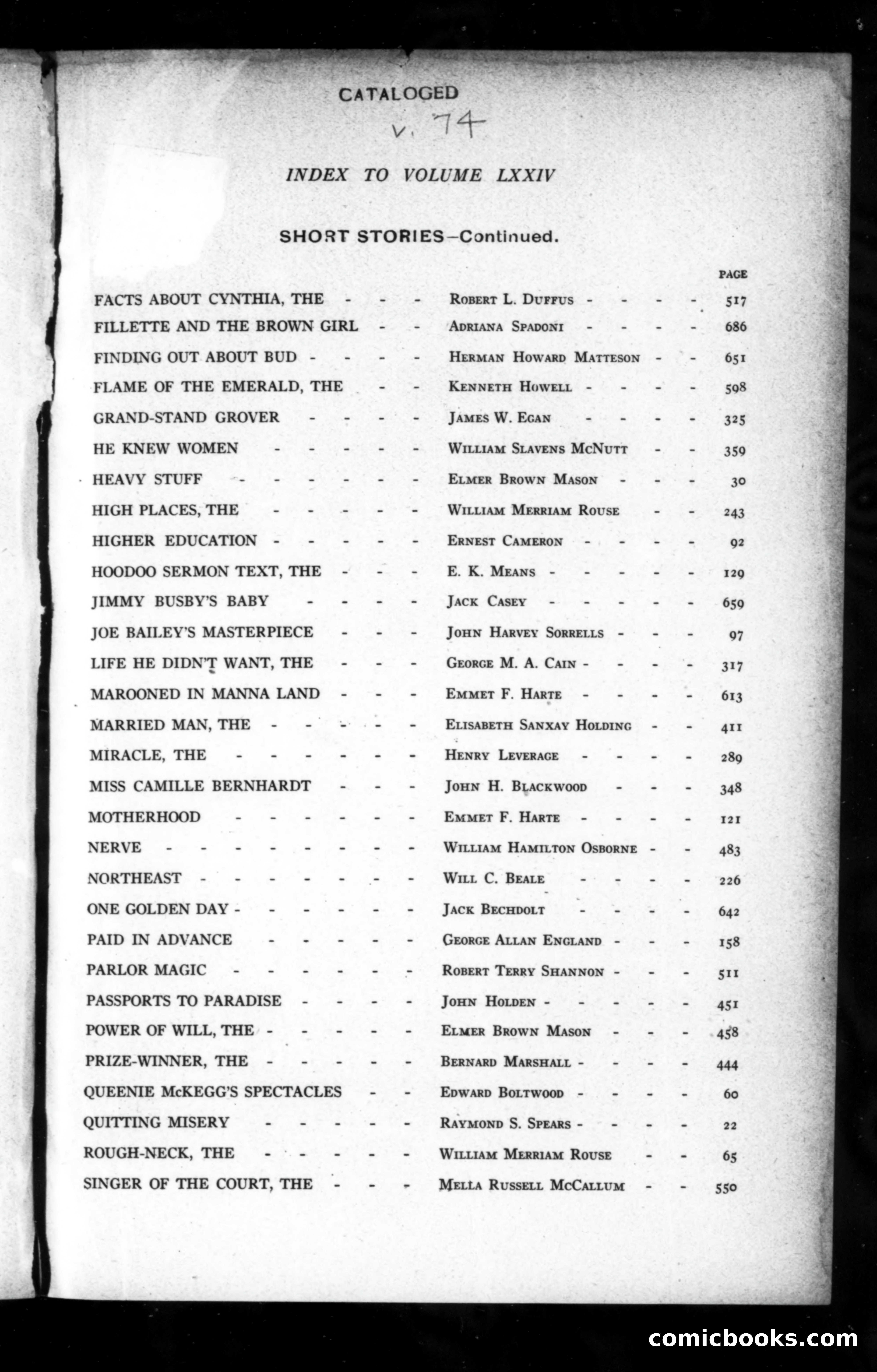Munsey's Magazine, Volume LXXIV — page 3 of 5