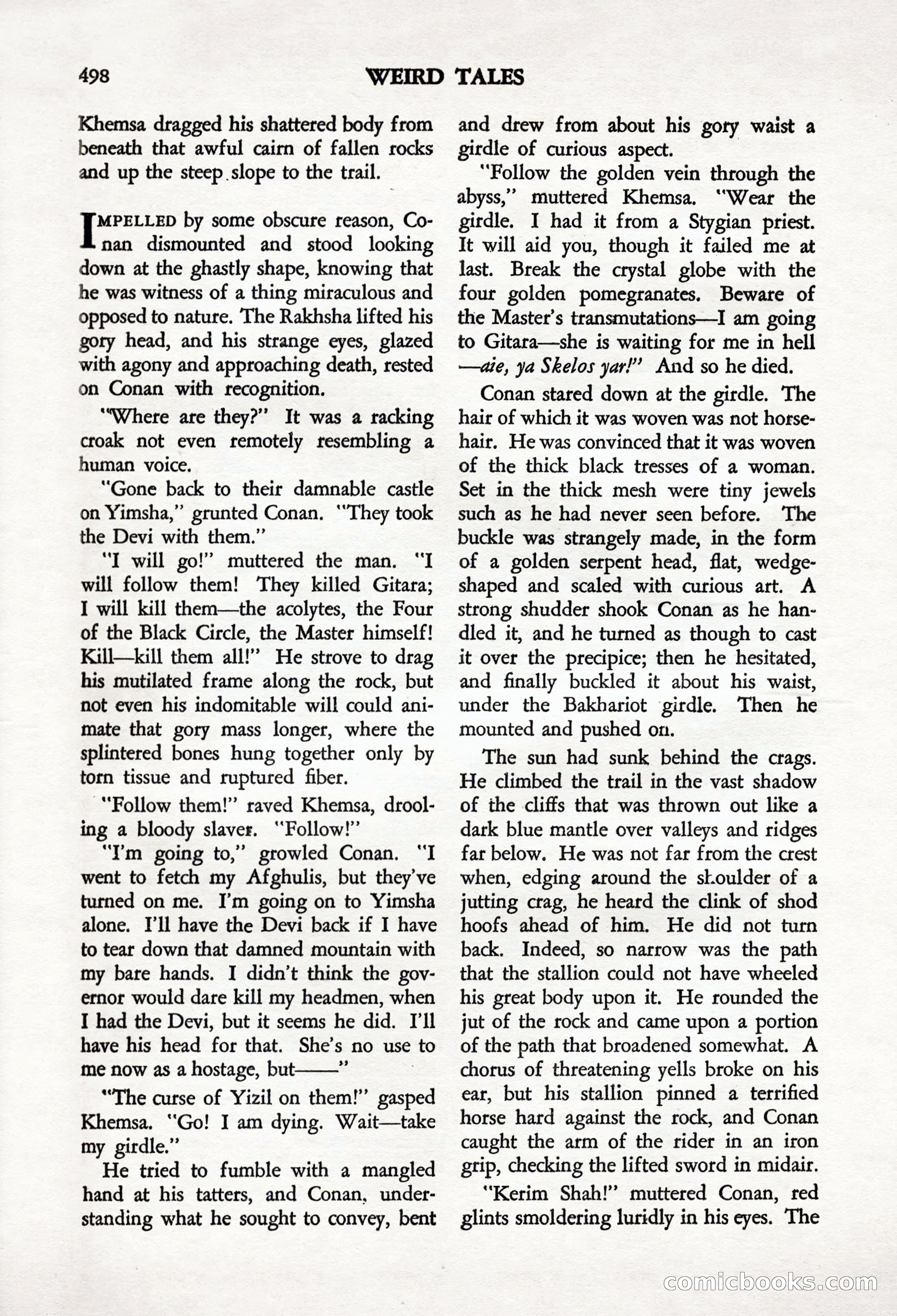 Weird Tales, Vol. 24, No. 4 — page 100 of 132
