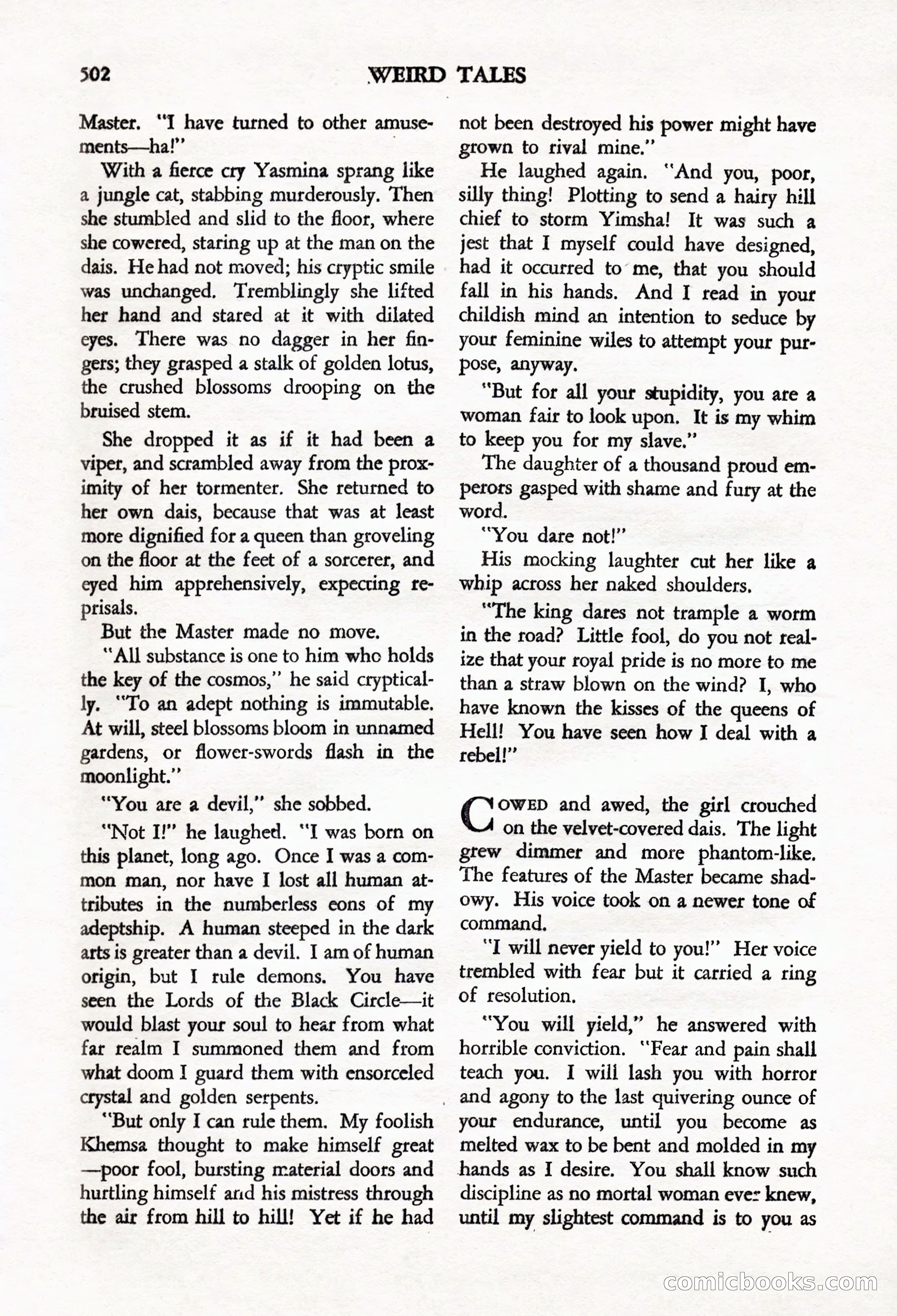 Weird Tales, Vol. 24, No. 4 — page 104 of 132