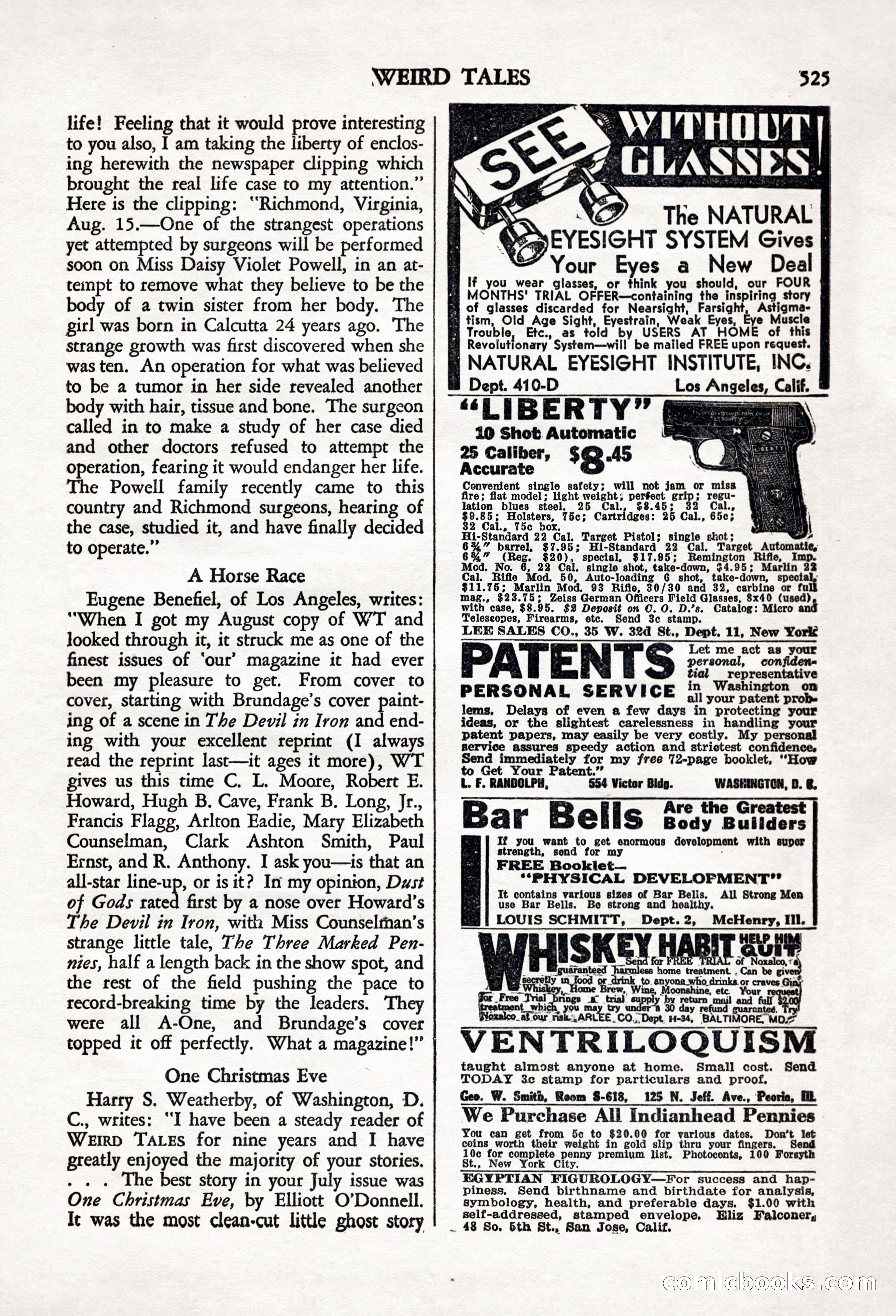 Weird Tales, Vol. 24, No. 4 — page 127 of 132