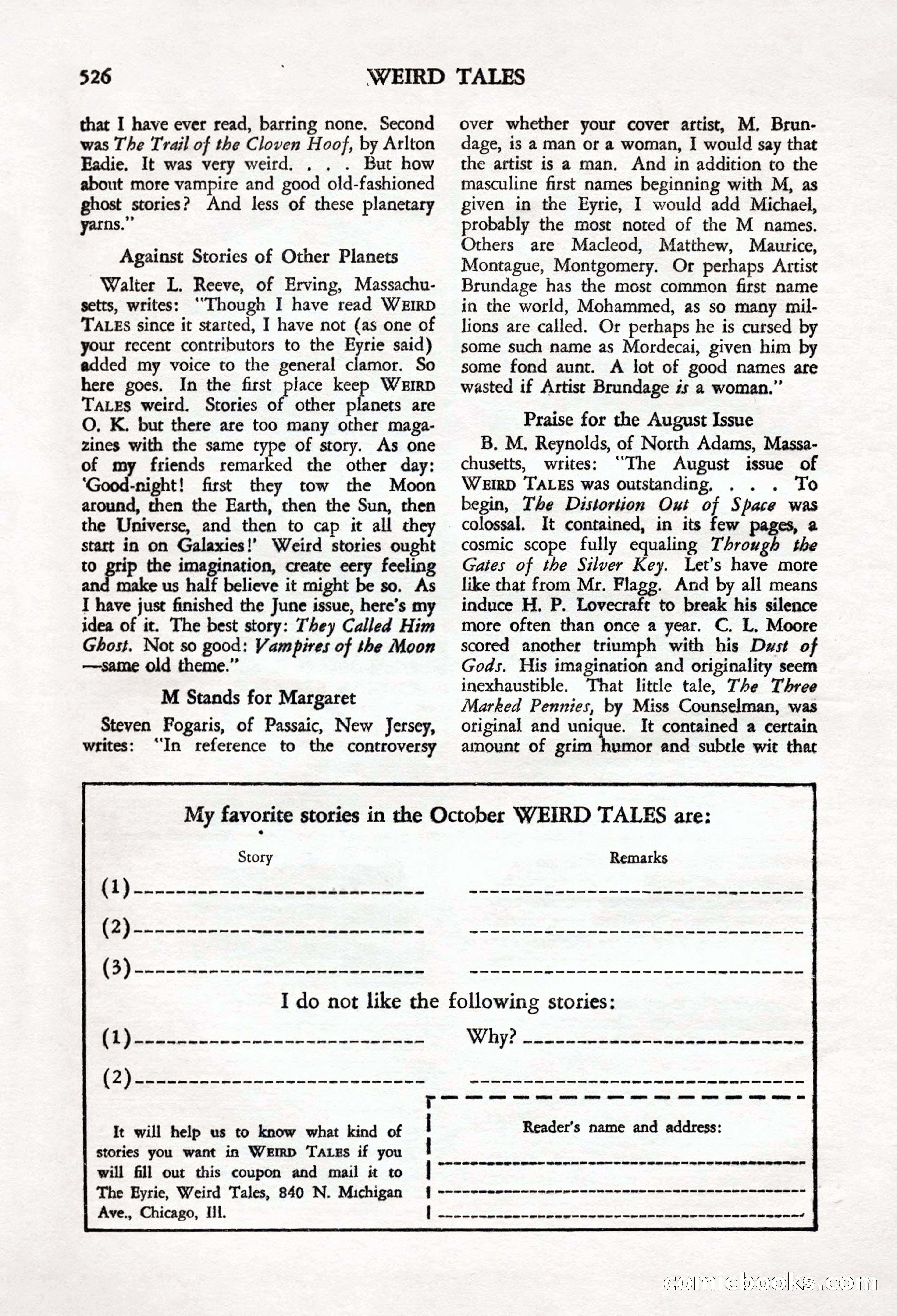 Weird Tales, Vol. 24, No. 4 — page 128 of 132
