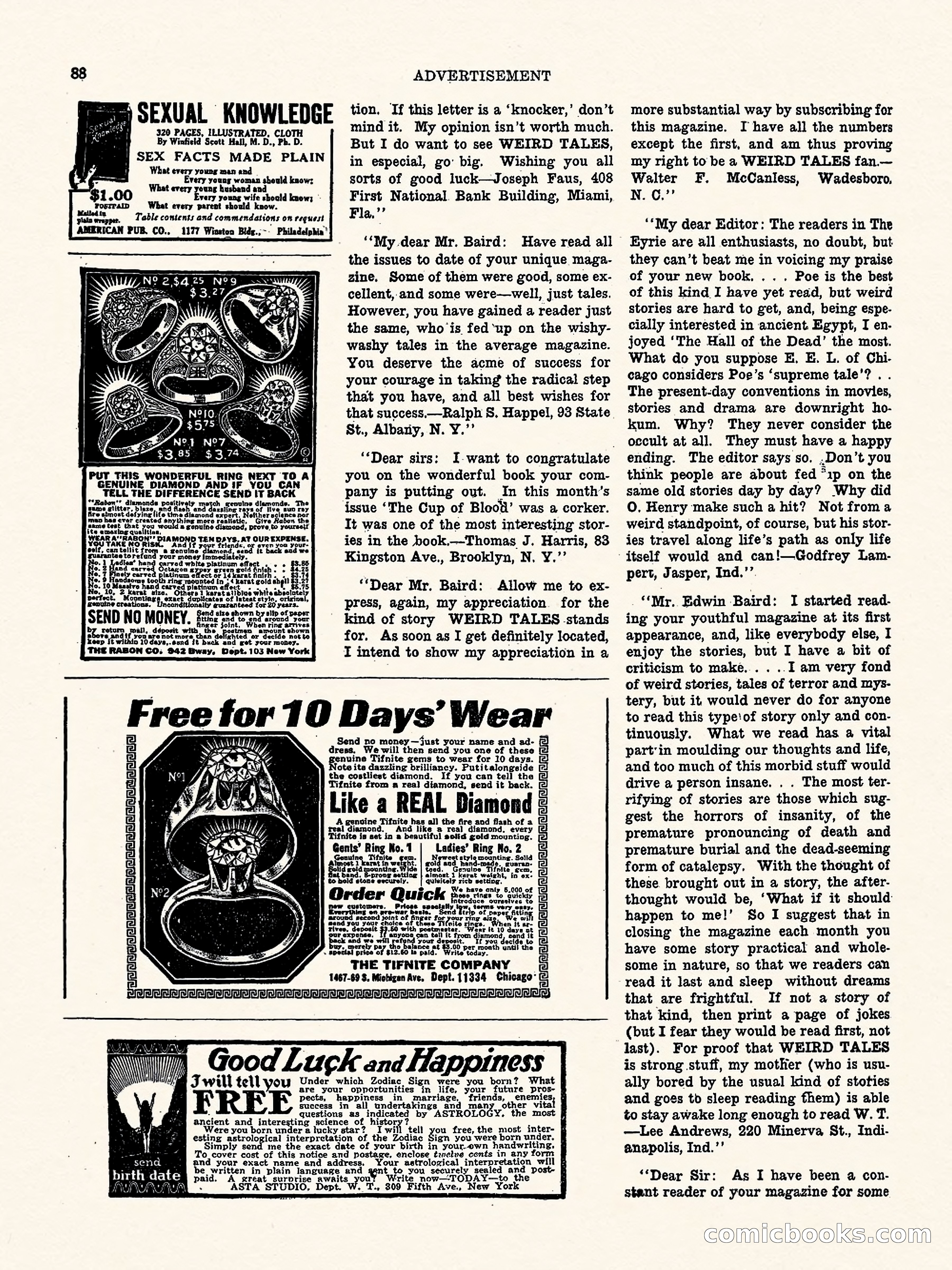 Weird Tales, Vol. 2, No. 4 — page 89 of 98