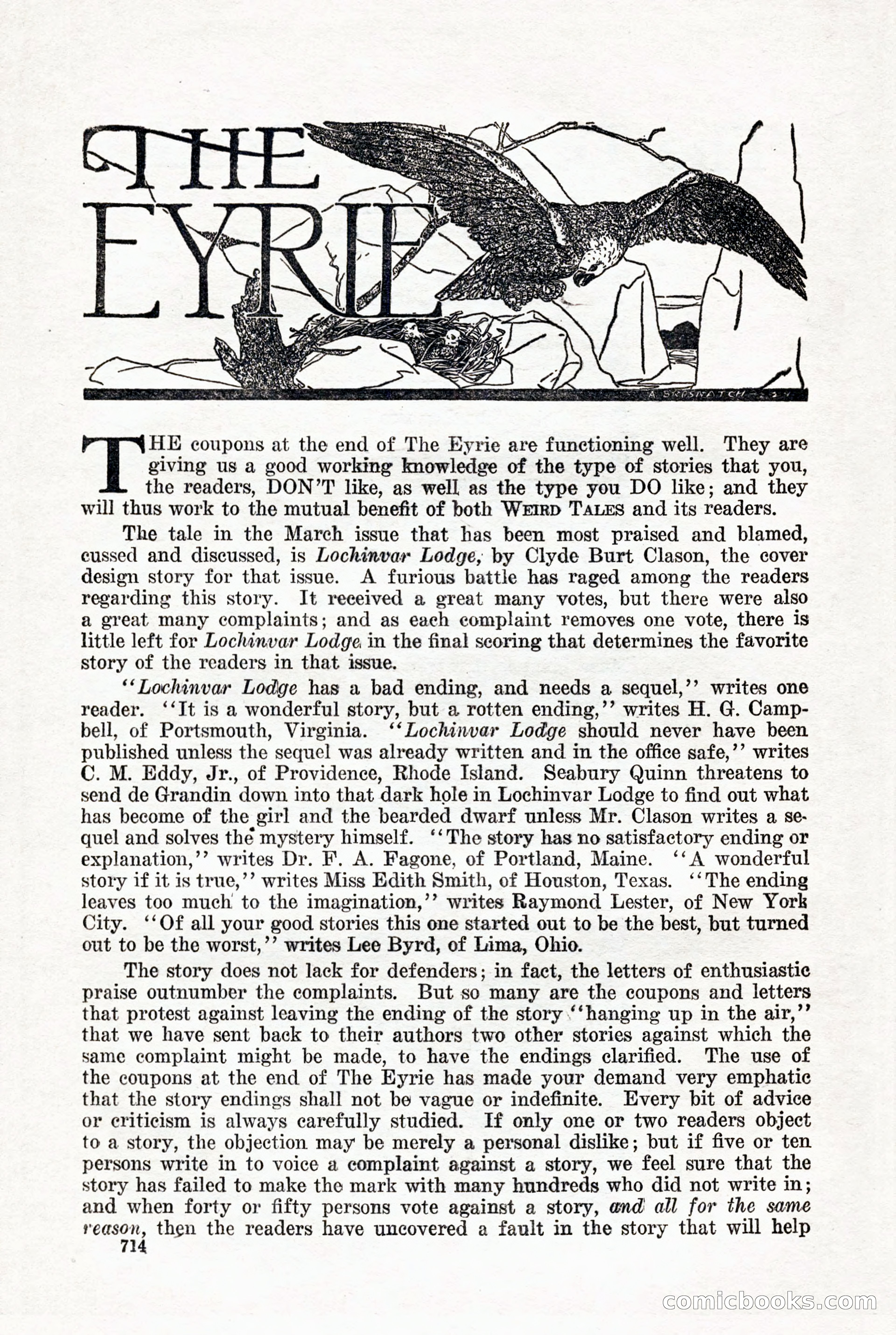 Weird Tales, May 1926 — page 140 of 148