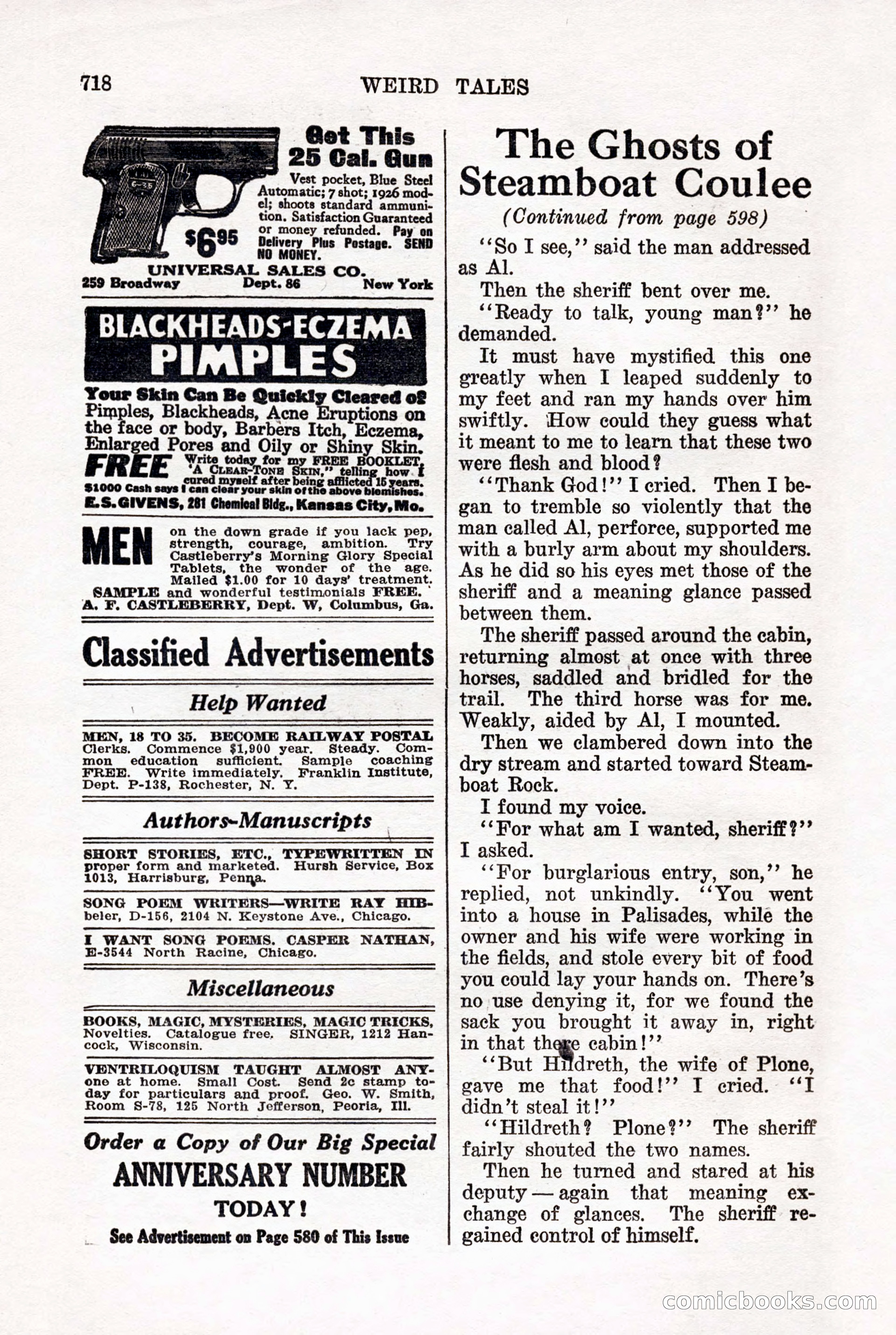 Weird Tales, May 1926 — page 144 of 148