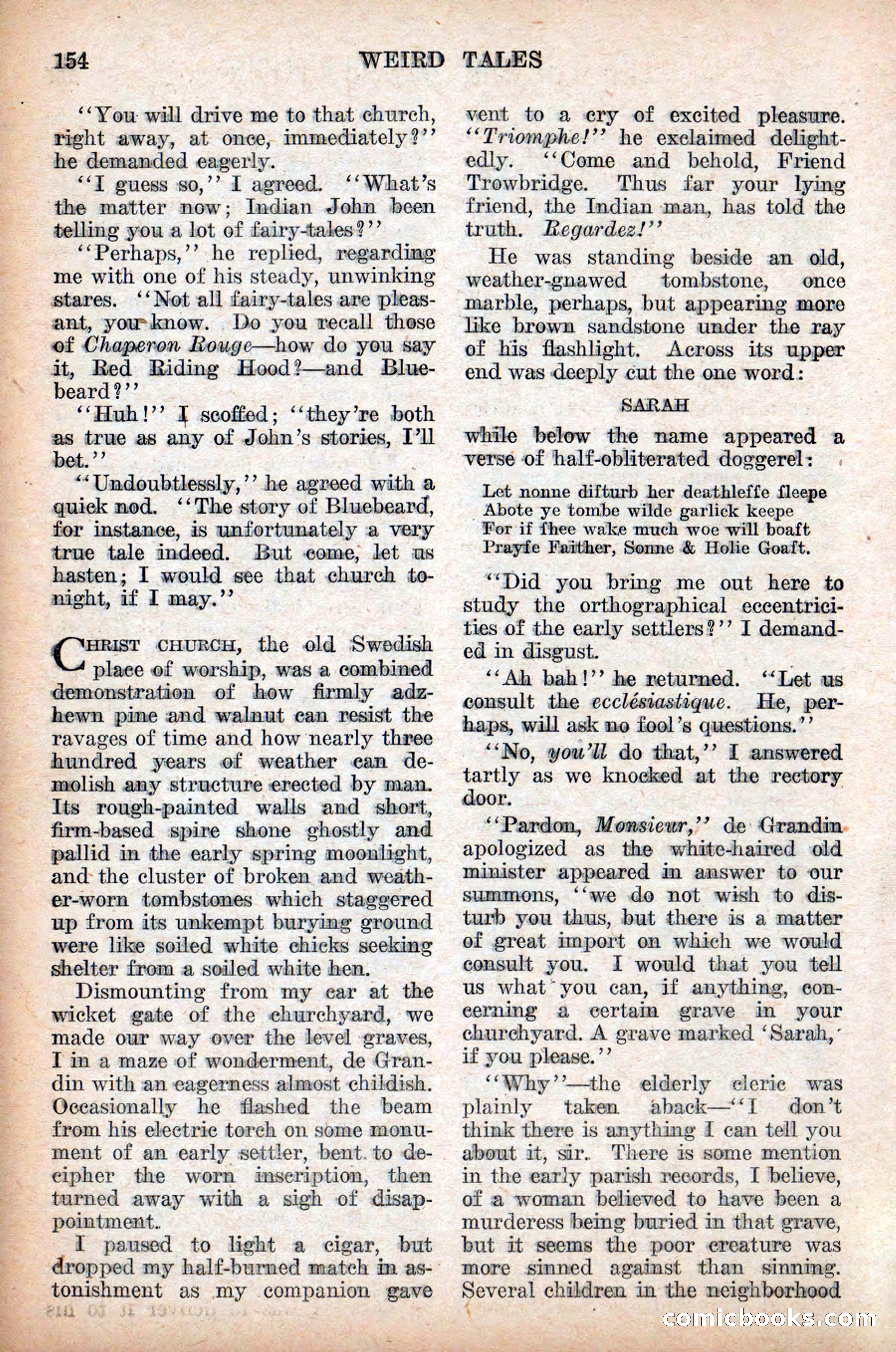Weird Tales, Vol. 9 No. 2 — page 12 of 148