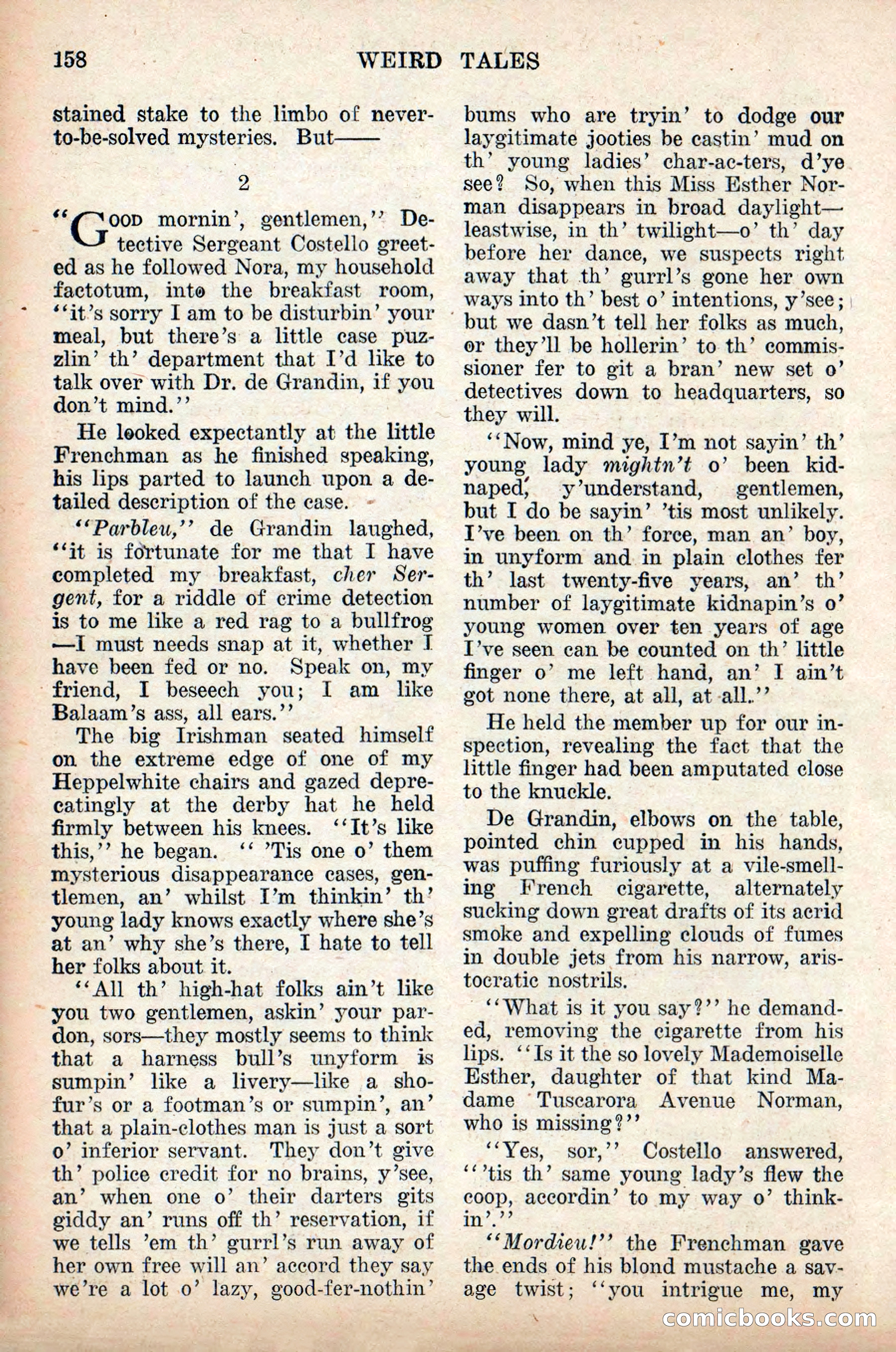 Weird Tales, Vol. 9 No. 2 — page 16 of 148