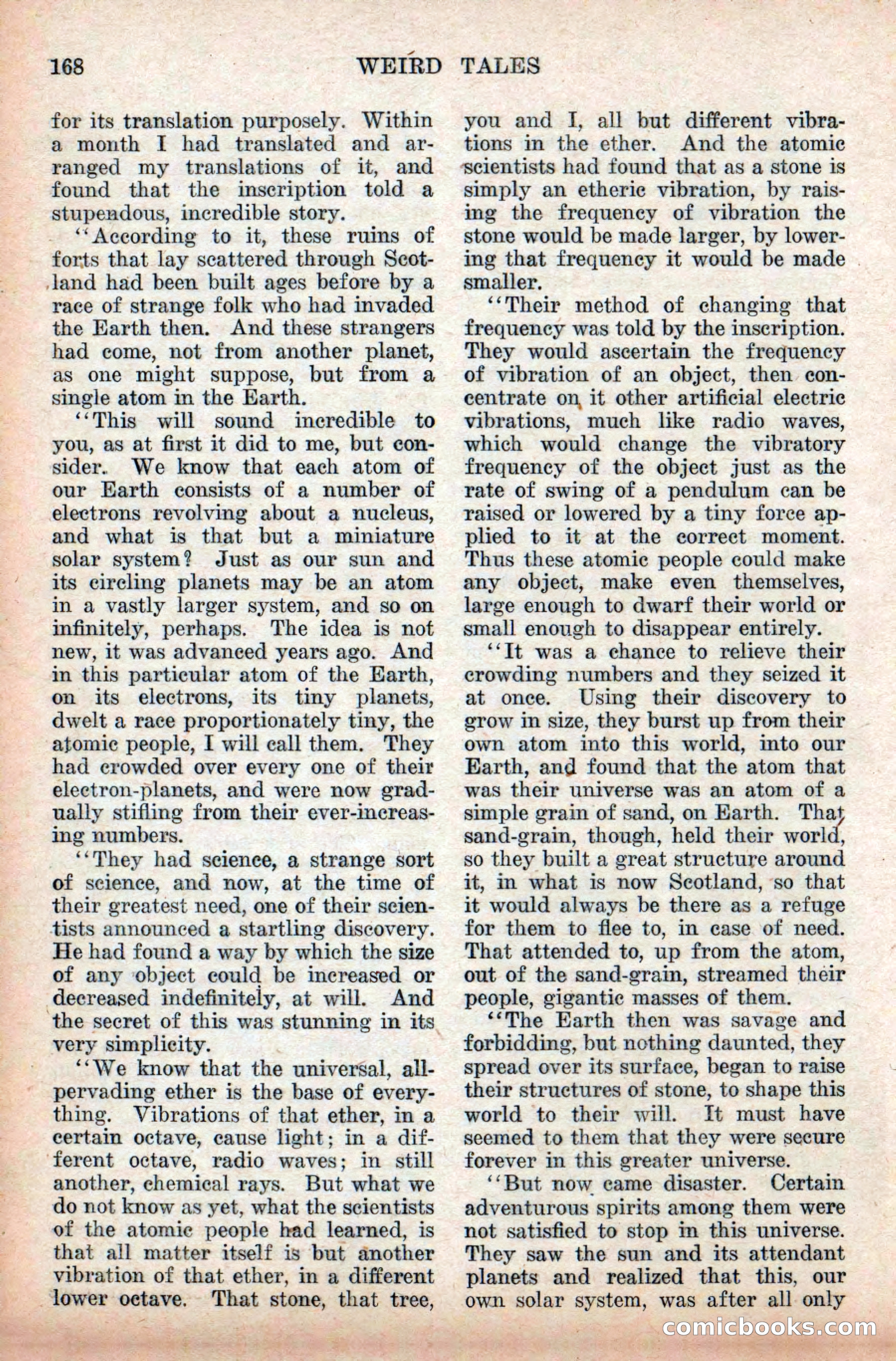 Weird Tales, Vol. 9 No. 2 — page 26 of 148