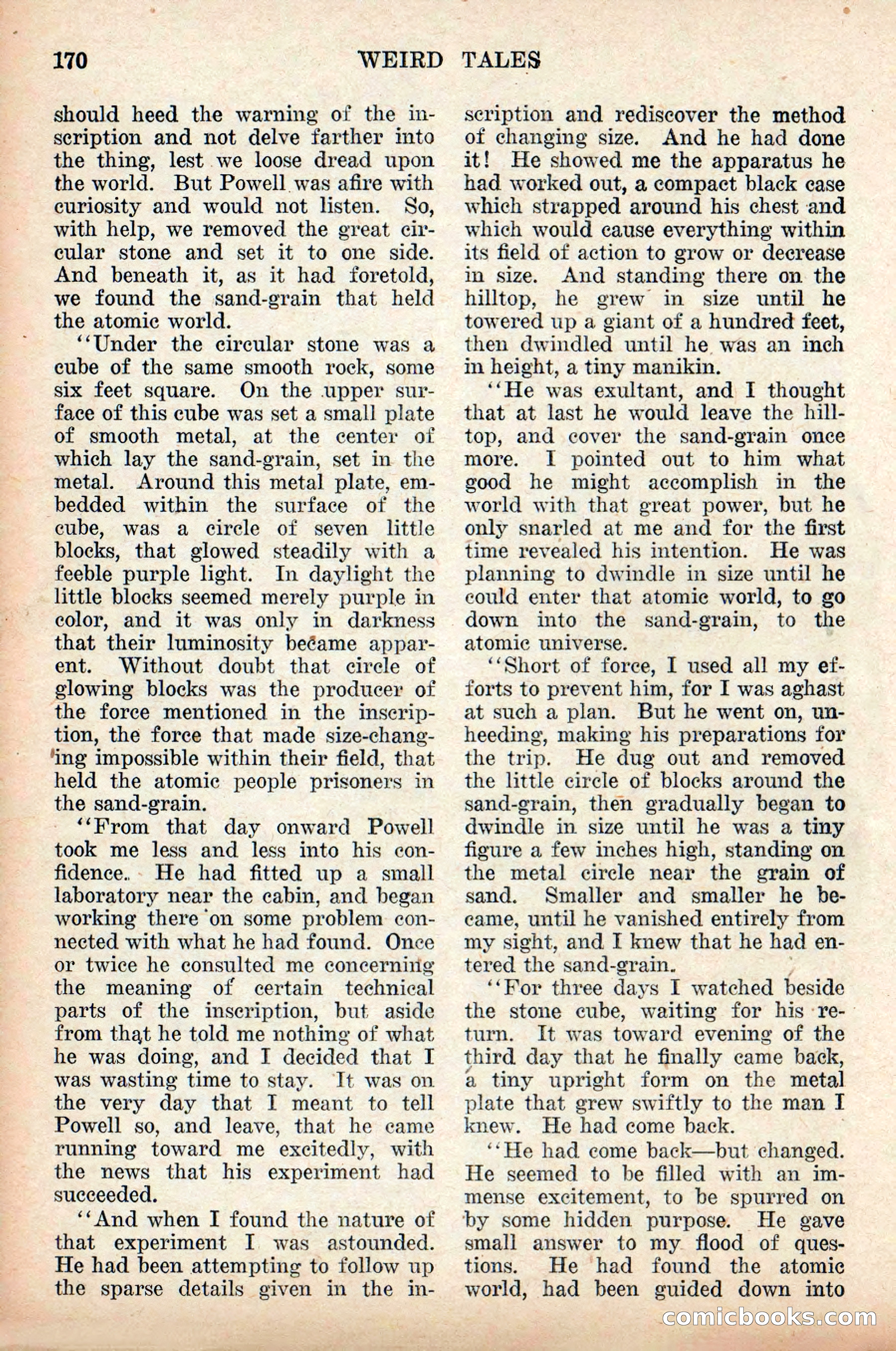 Weird Tales, Vol. 9 No. 2 — page 28 of 148