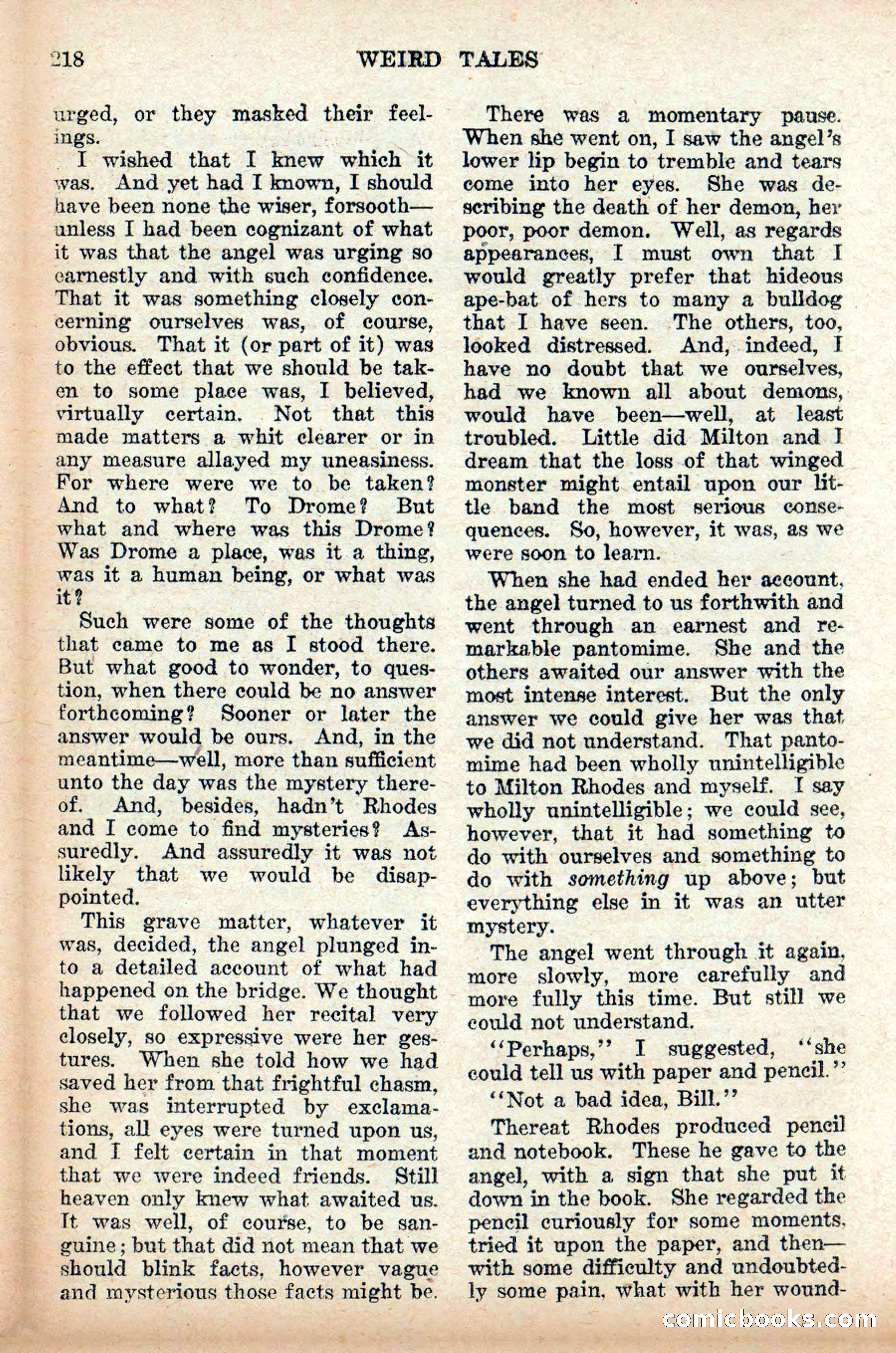 Weird Tales, Vol. 9 No. 2 — page 76 of 148