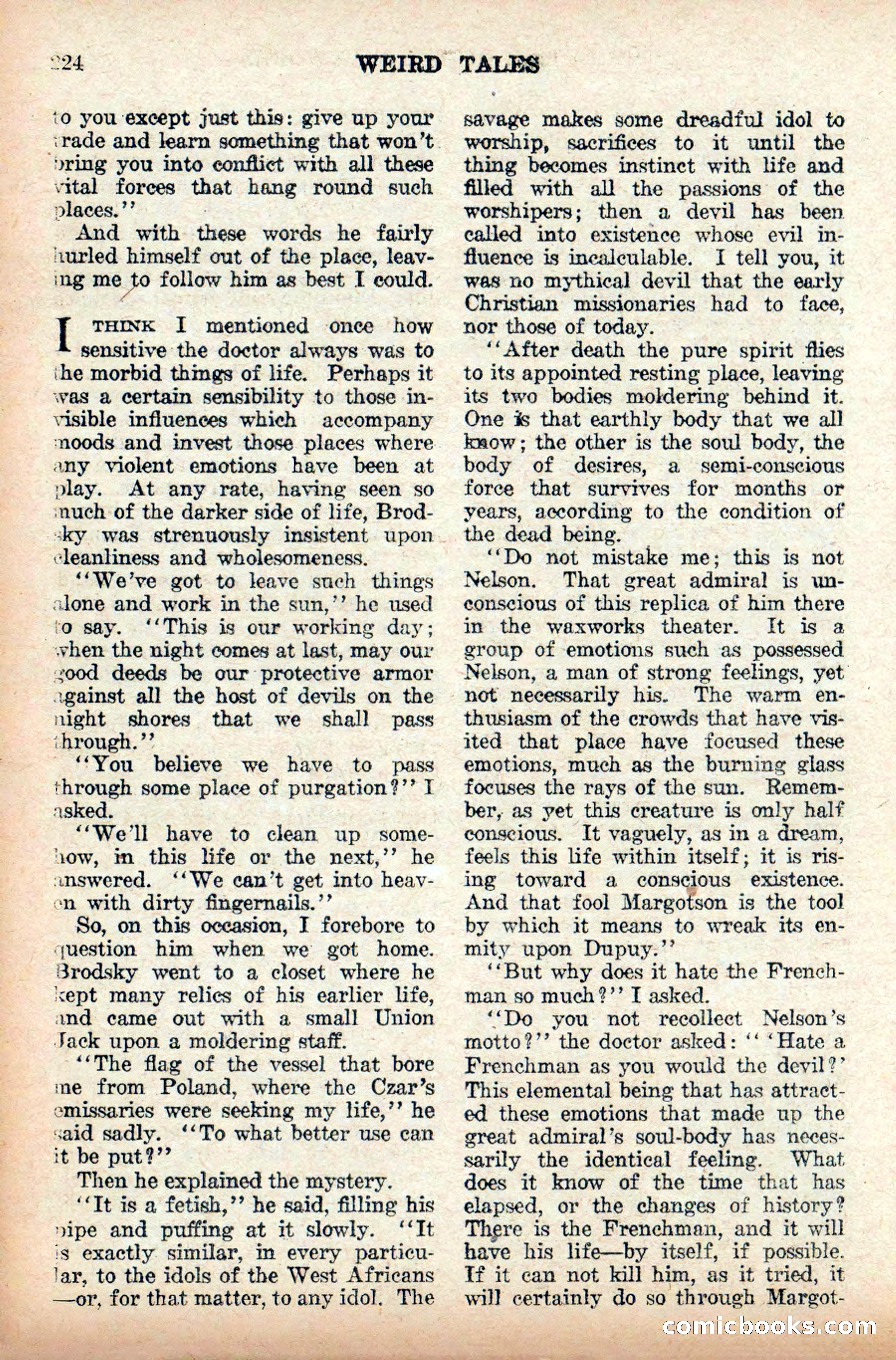 Weird Tales, Vol. 9 No. 2 — page 82 of 148