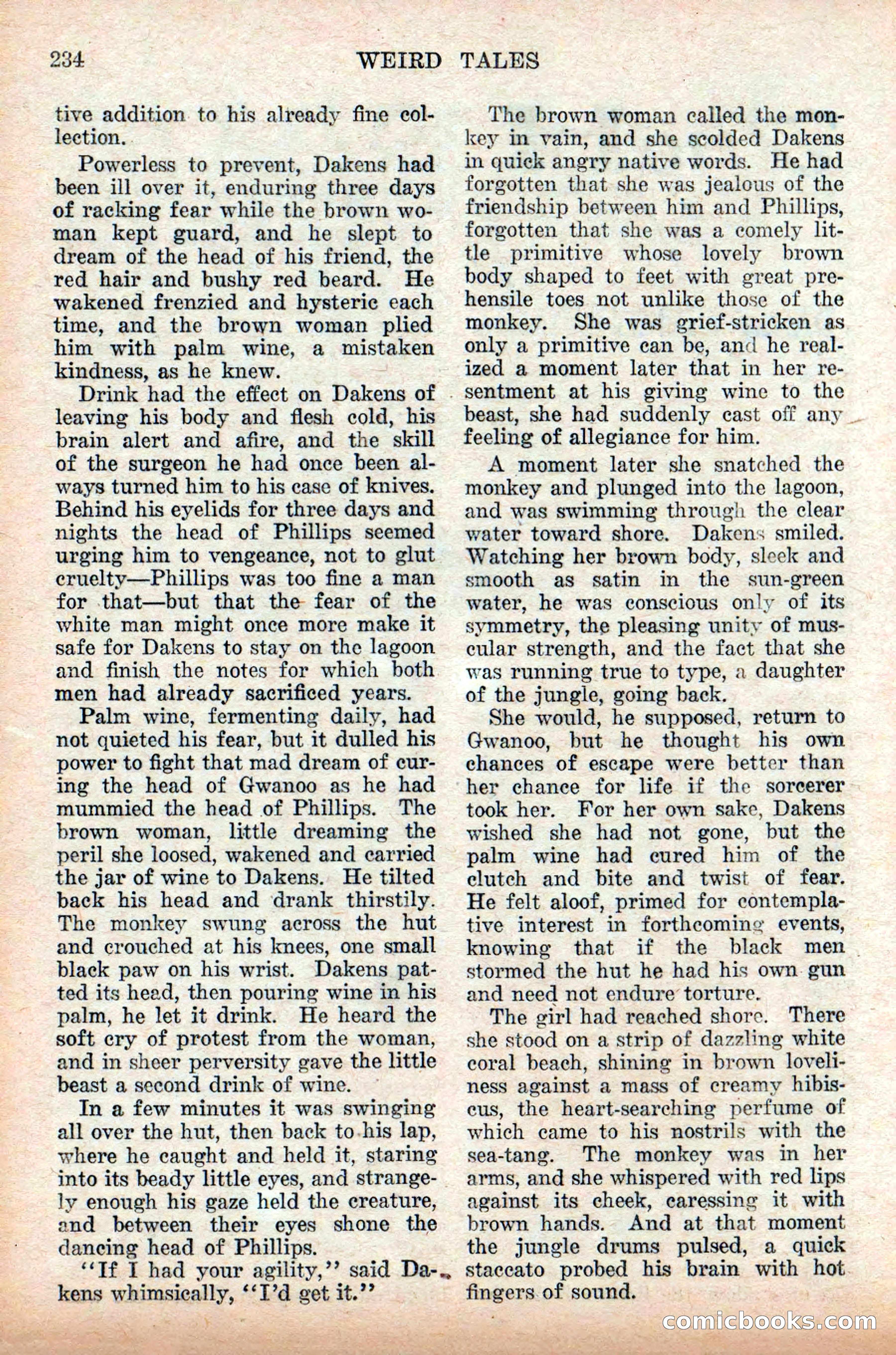 Weird Tales, Vol. 9 No. 2 — page 92 of 148