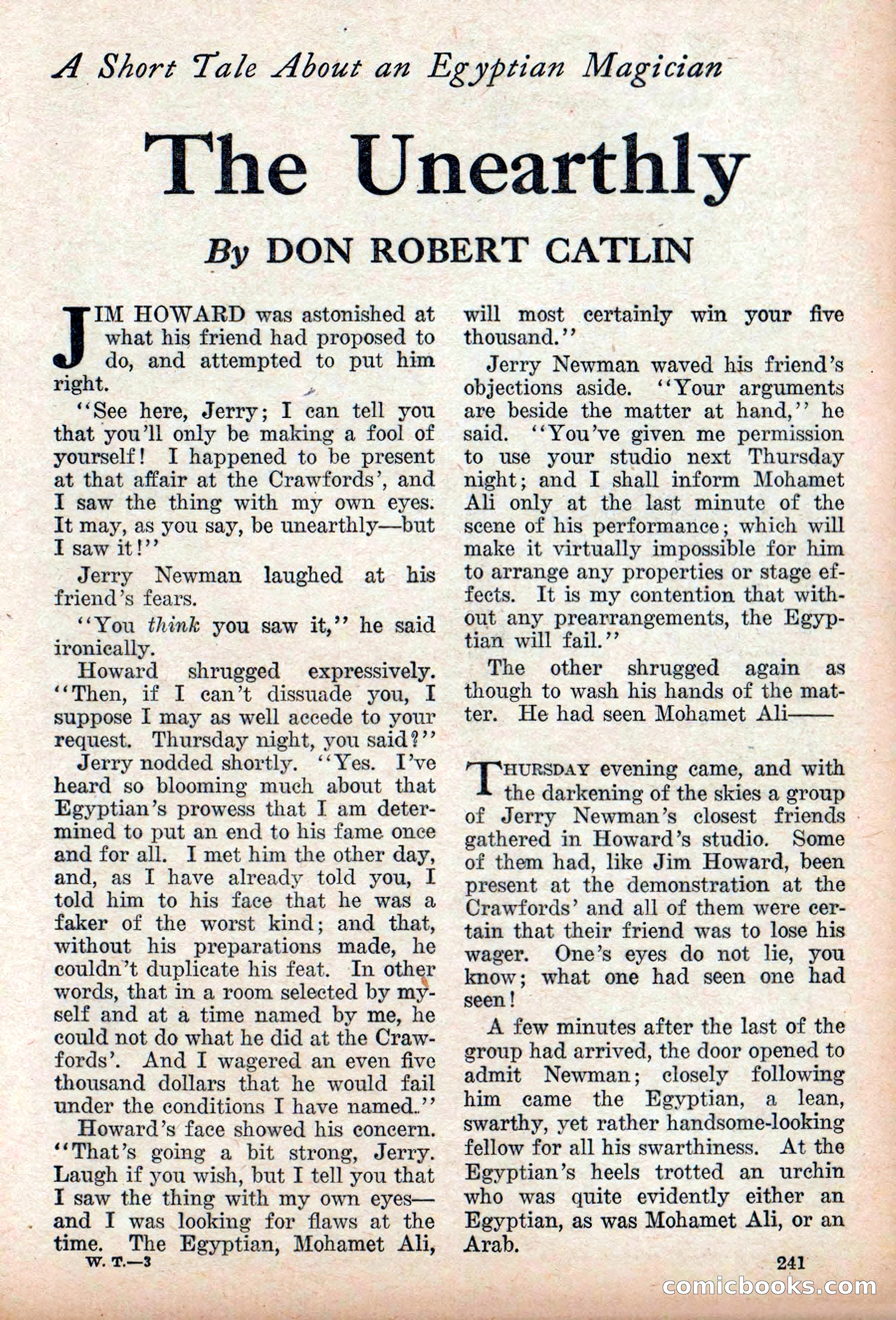 Weird Tales, Vol. 9 No. 2 — page 99 of 148