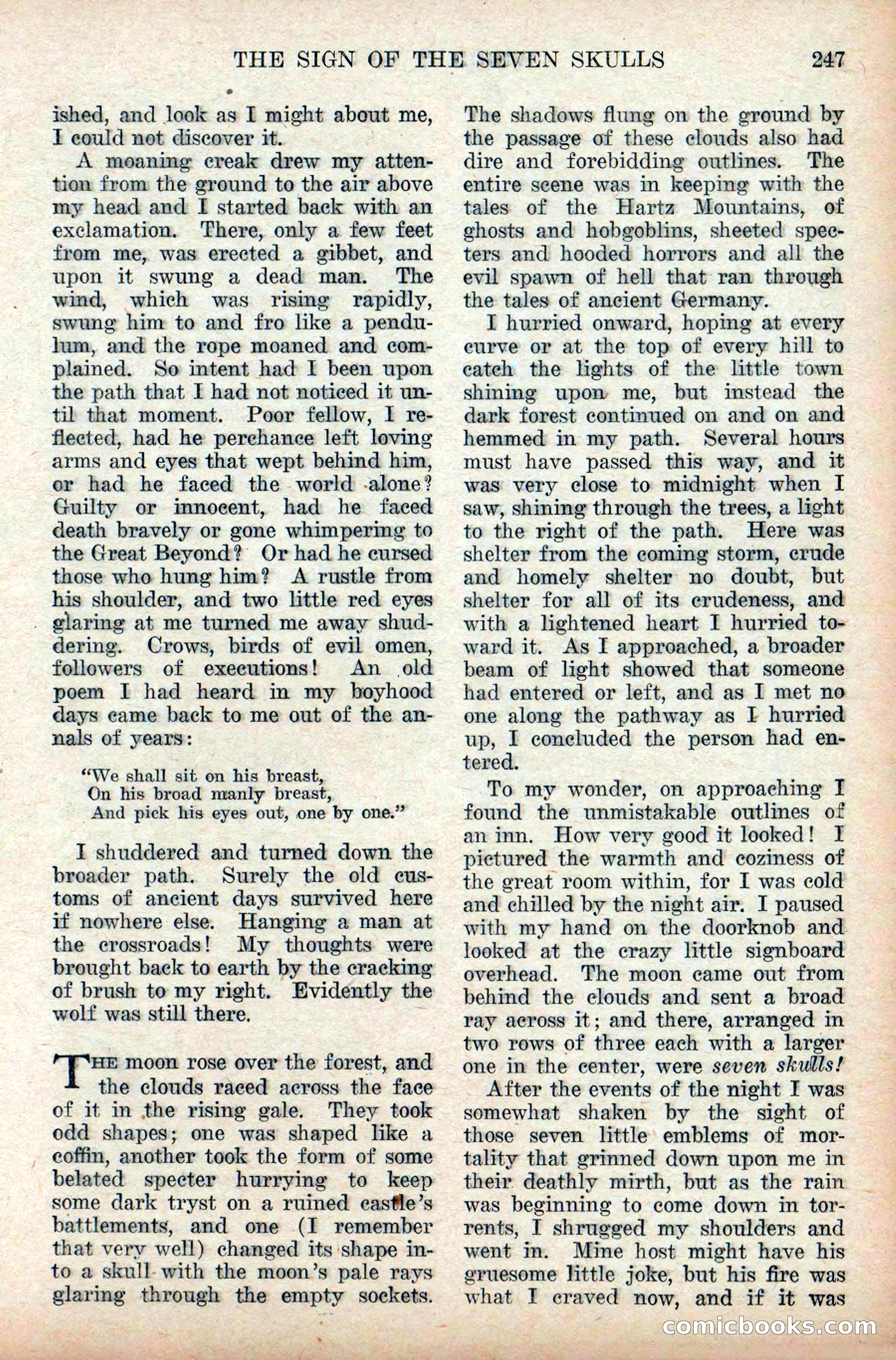 Weird Tales, Vol. 9 No. 2 — page 105 of 148