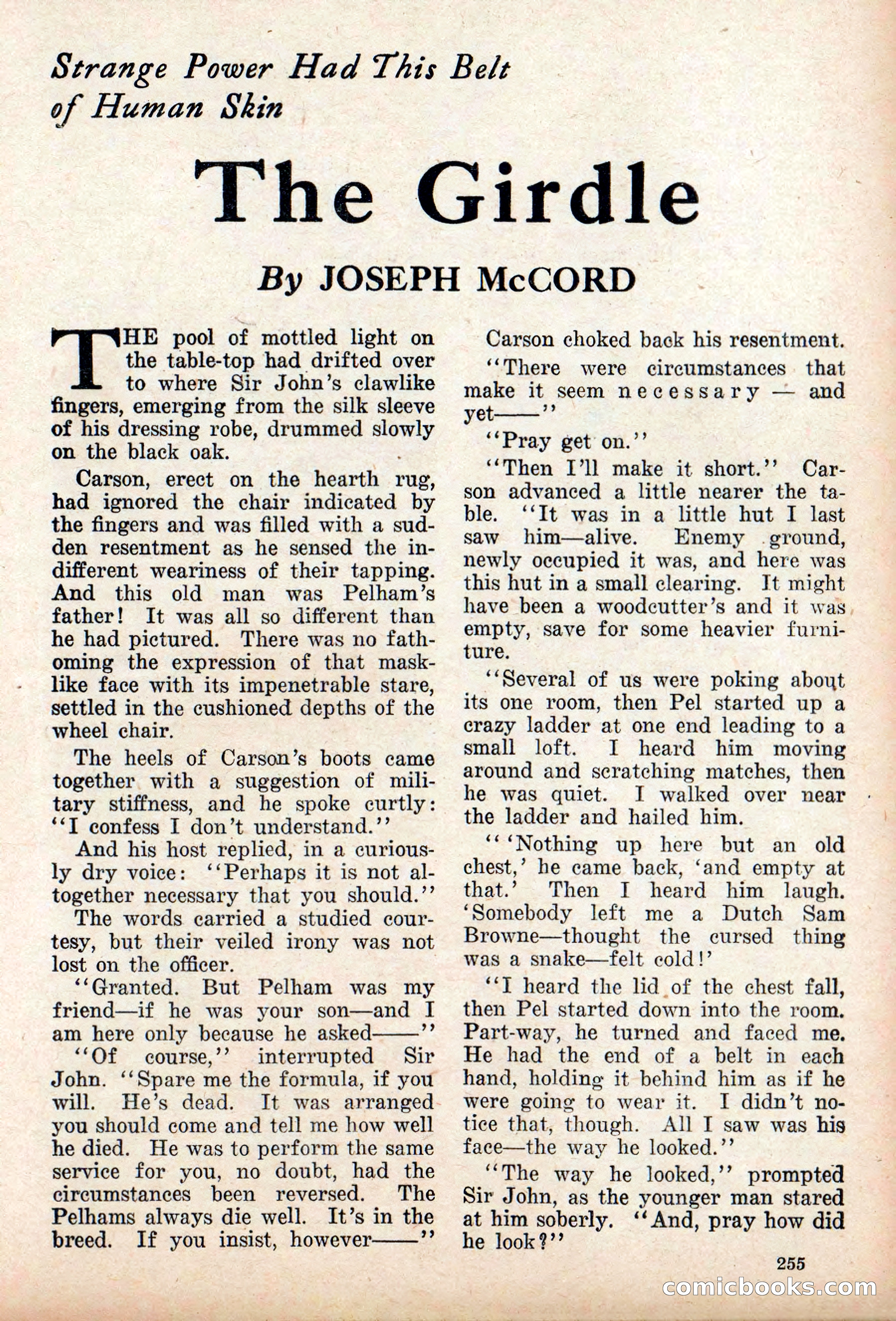 Weird Tales, Vol. 9 No. 2 — page 113 of 148
