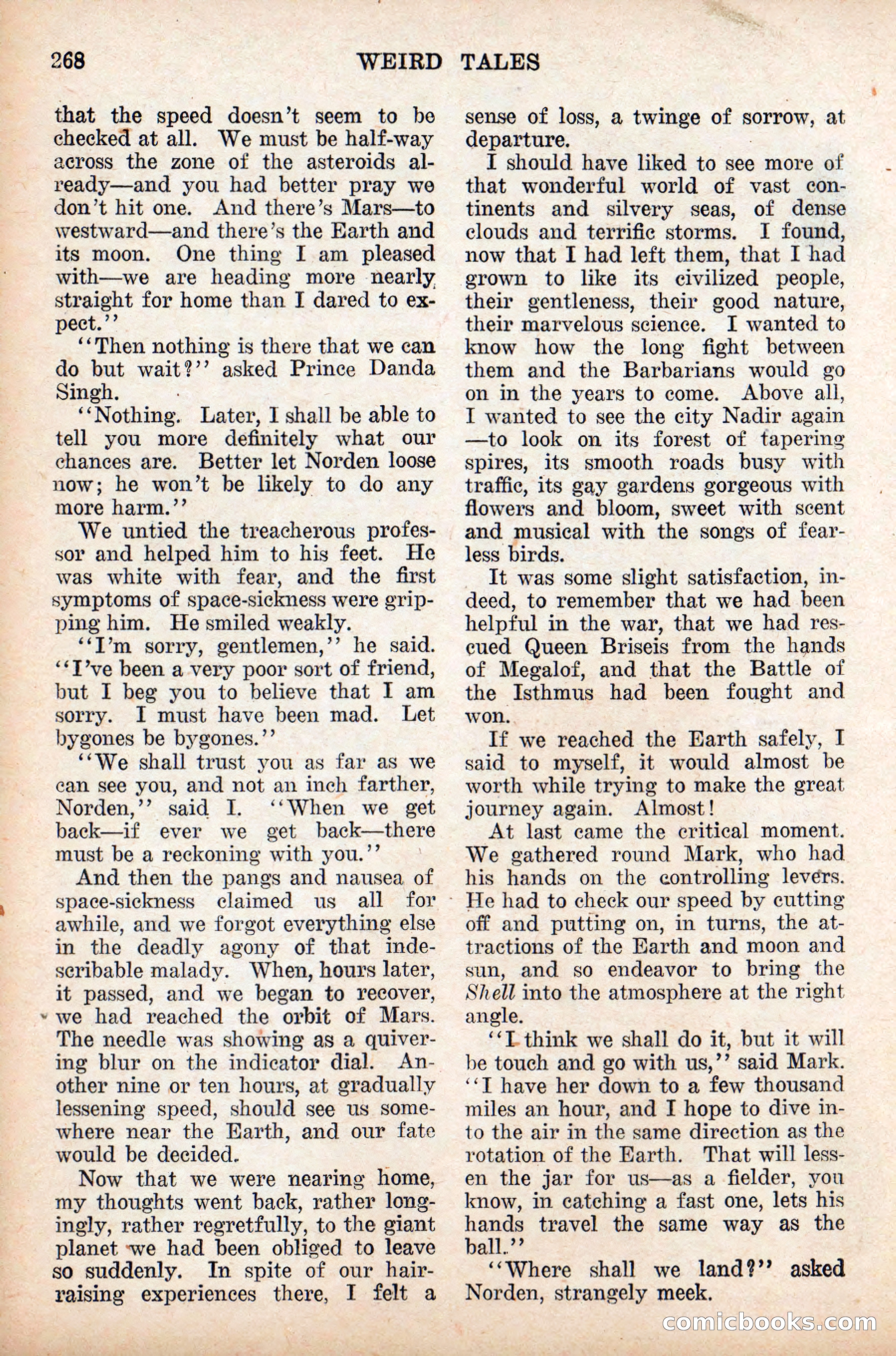 Weird Tales, Vol. 9 No. 2 — page 126 of 148