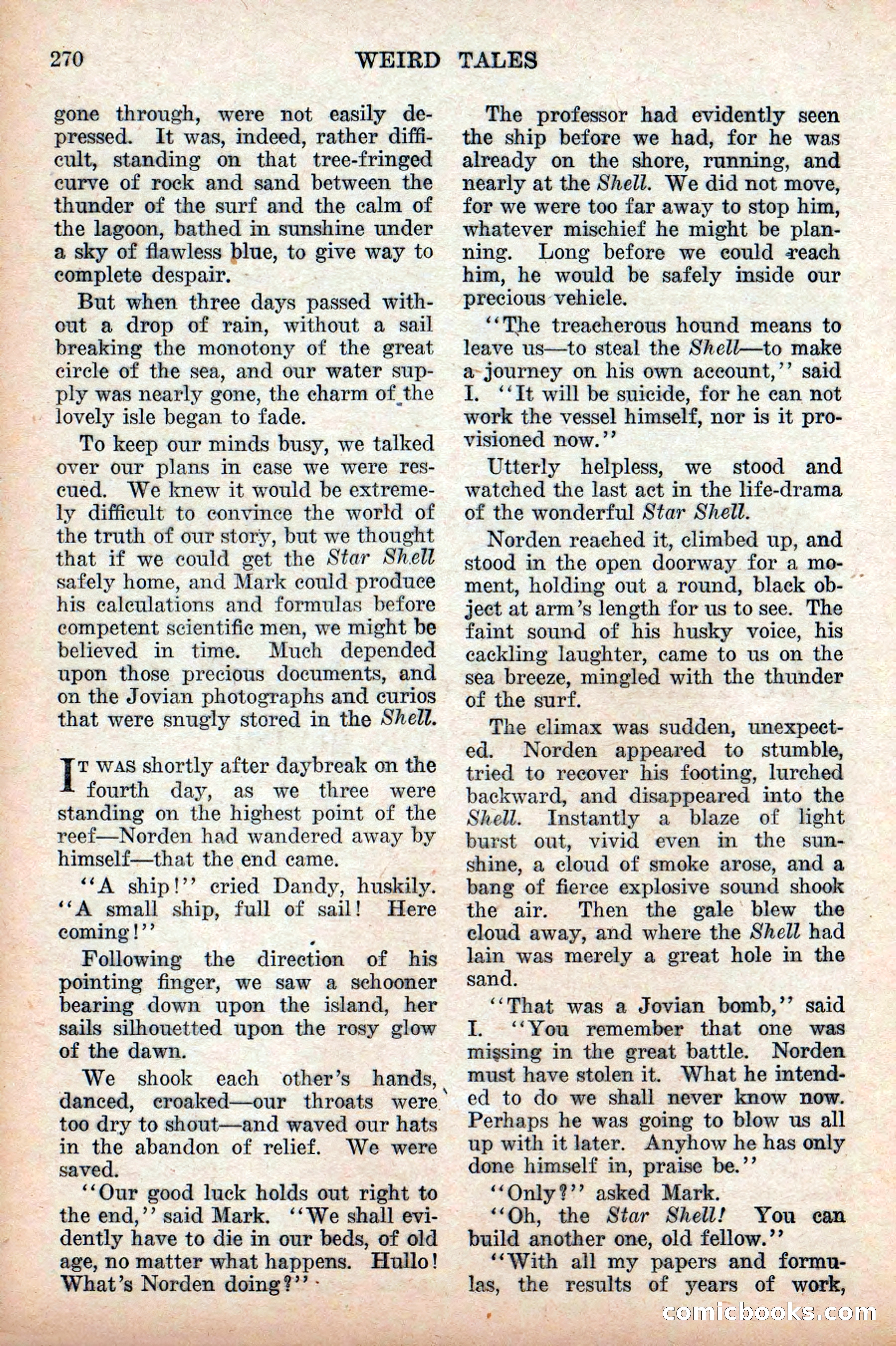 Weird Tales, Vol. 9 No. 2 — page 128 of 148