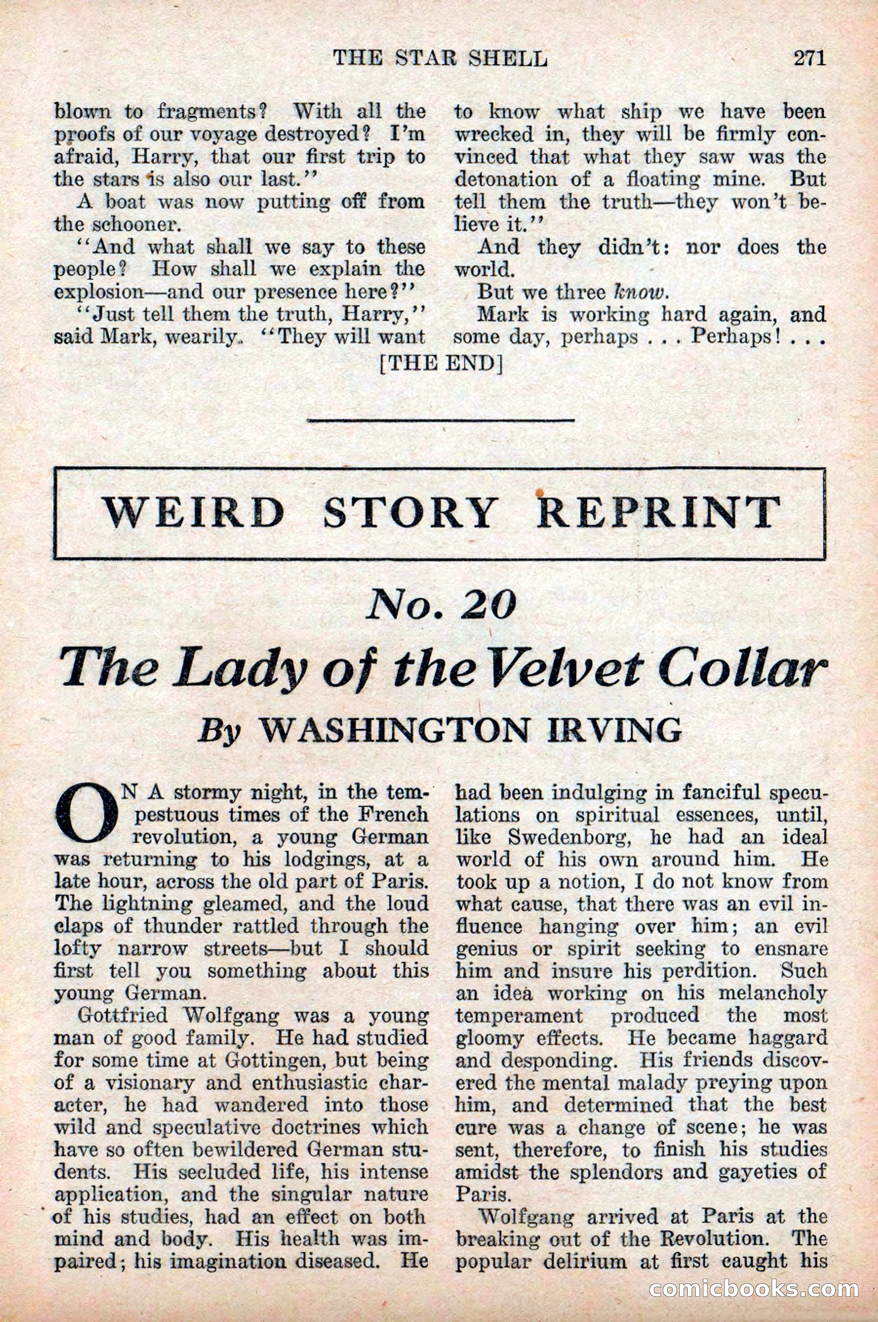 Weird Tales, Vol. 9 No. 2 — page 129 of 148