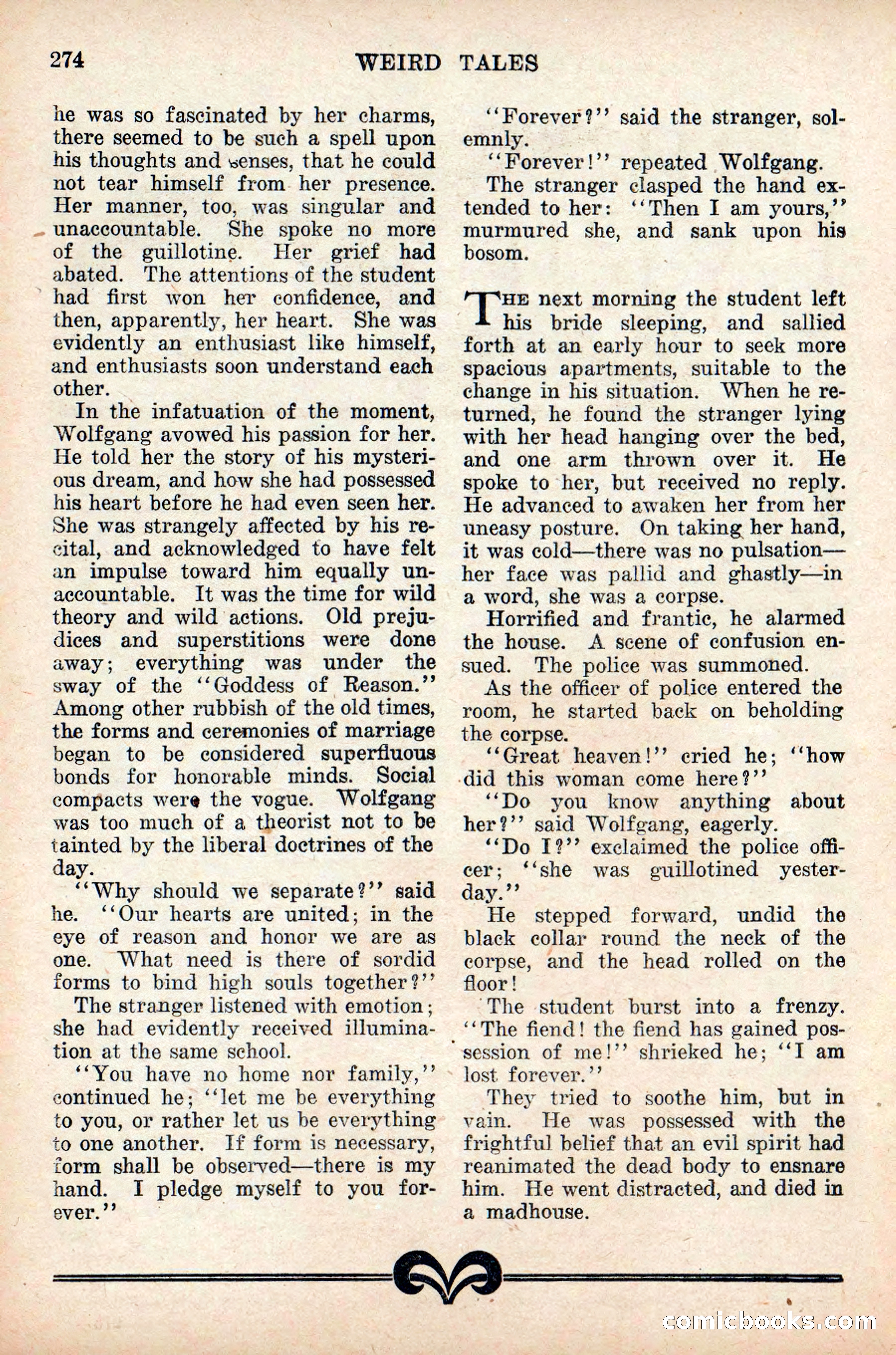 Weird Tales, Vol. 9 No. 2 — page 132 of 148