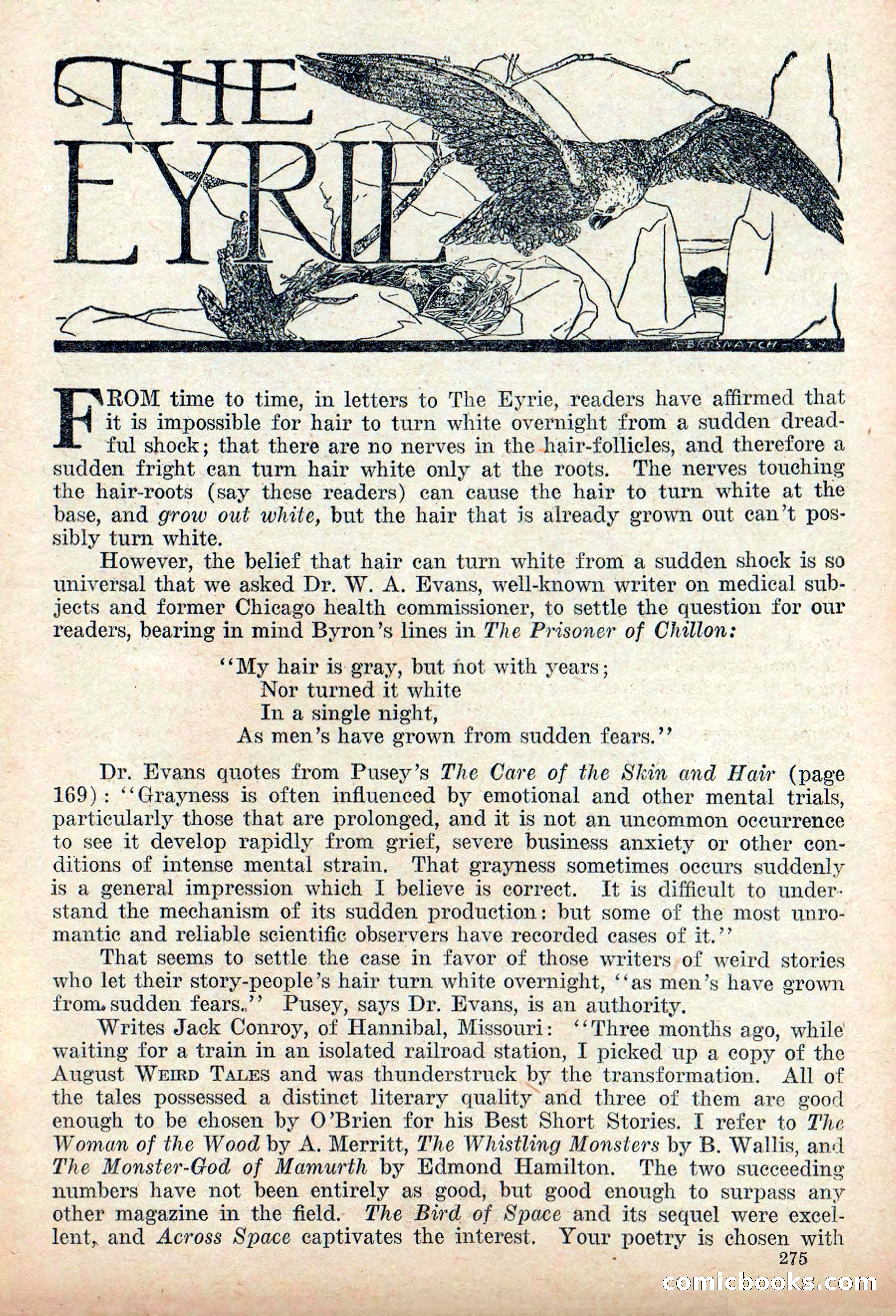 Weird Tales, Vol. 9 No. 2 — page 133 of 148