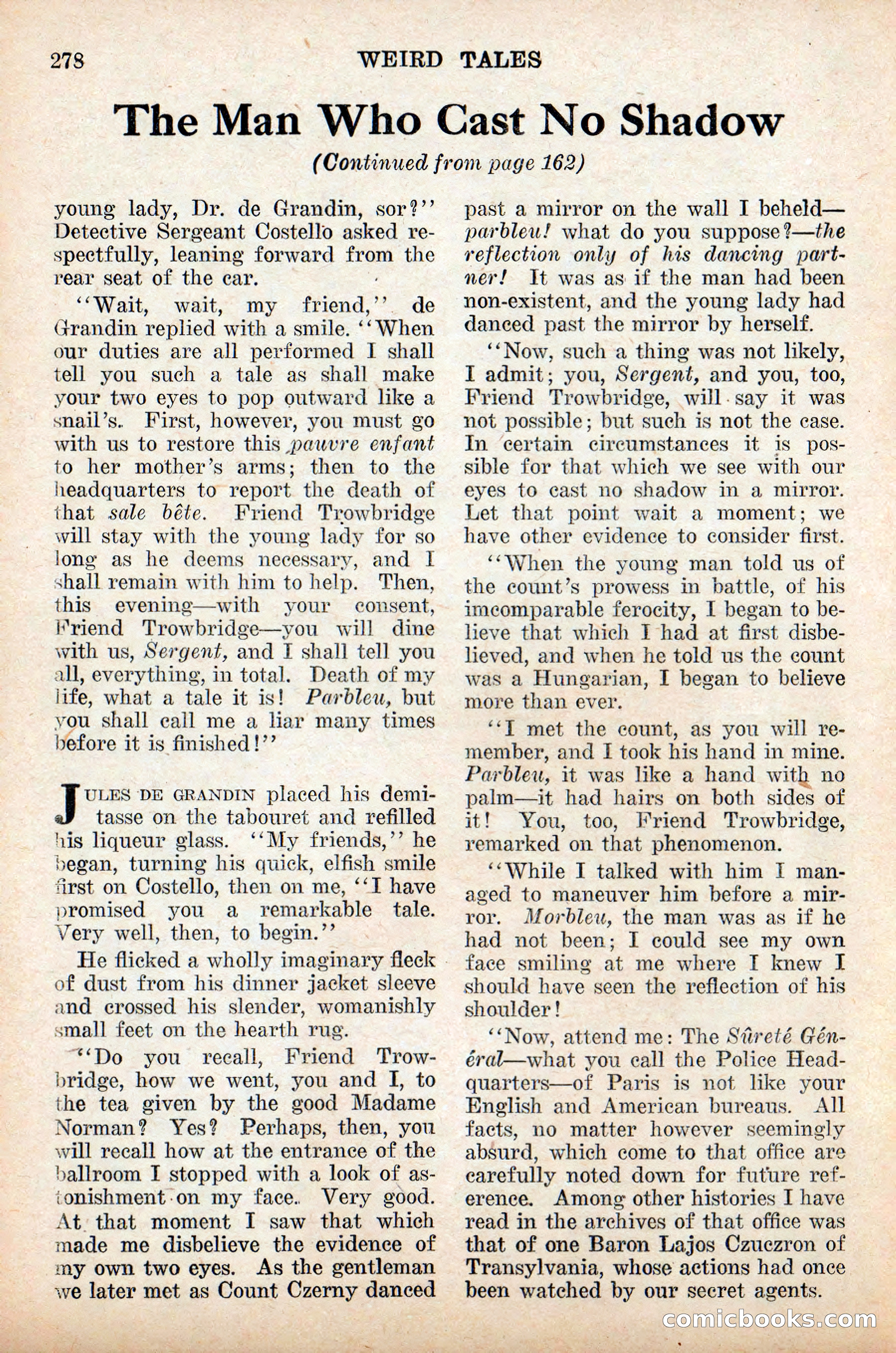 Weird Tales, Vol. 9 No. 2 — page 136 of 148