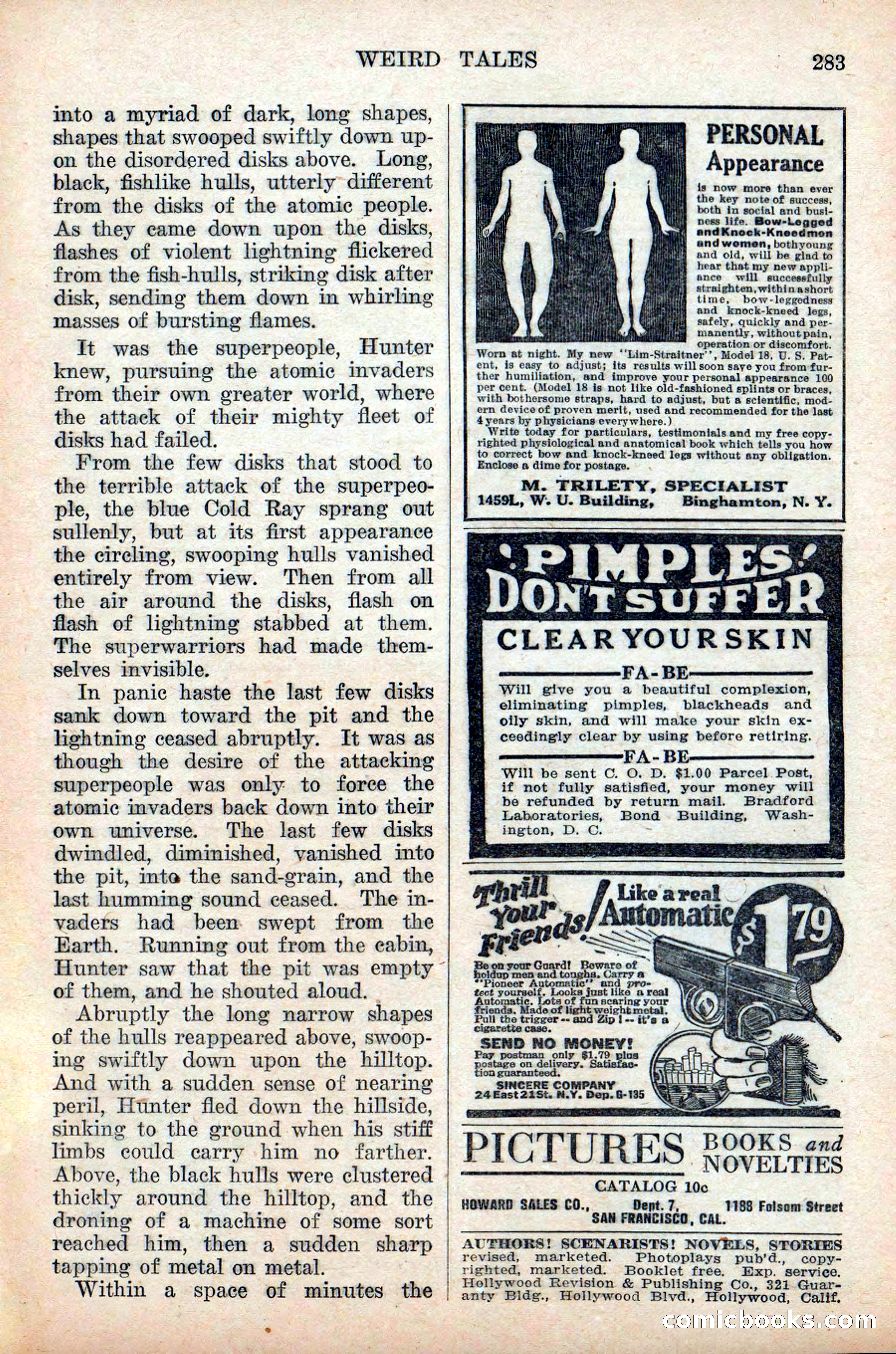 Weird Tales, Vol. 9 No. 2 — page 141 of 148