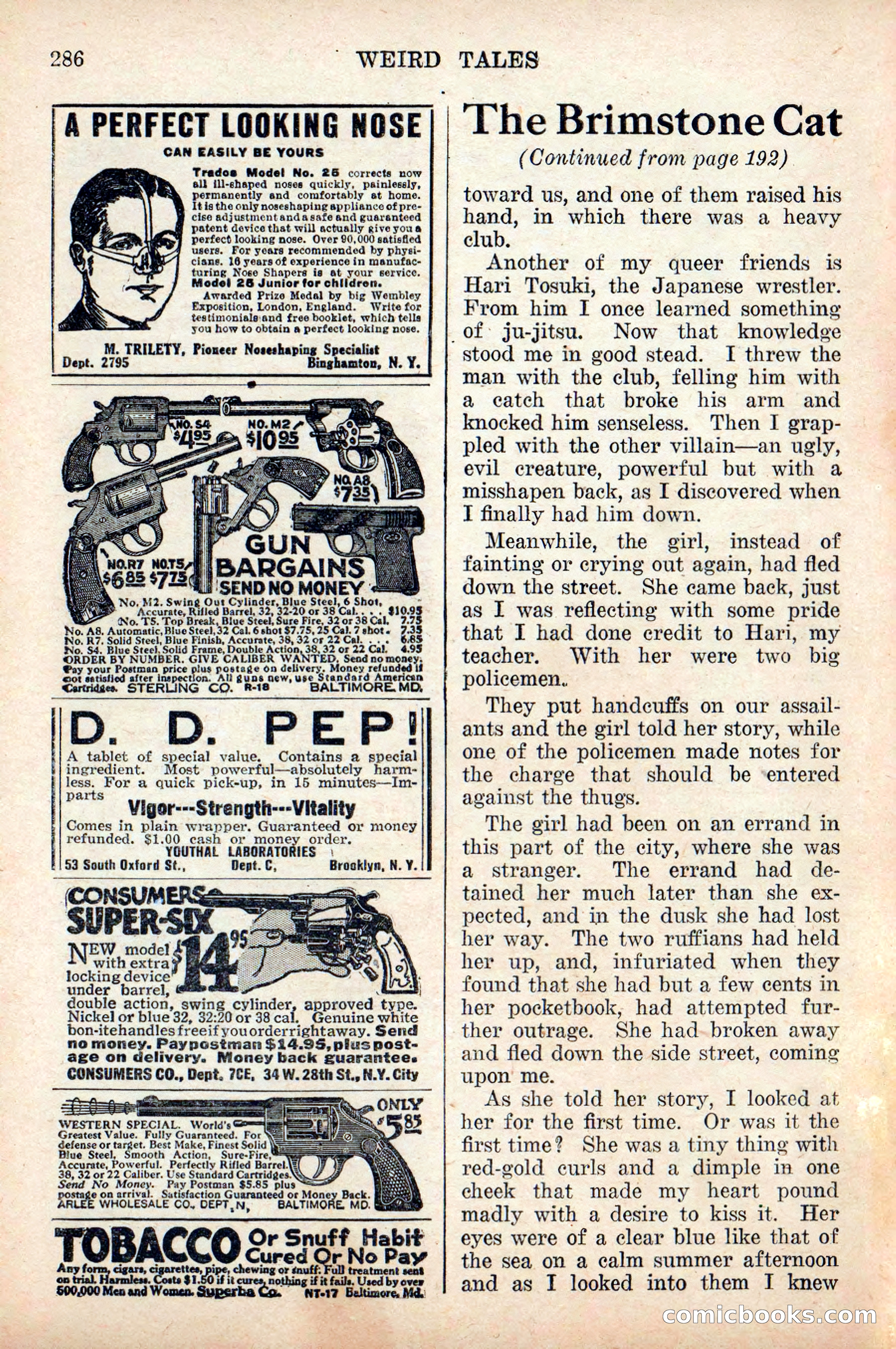 Weird Tales, Vol. 9 No. 2 — page 144 of 148