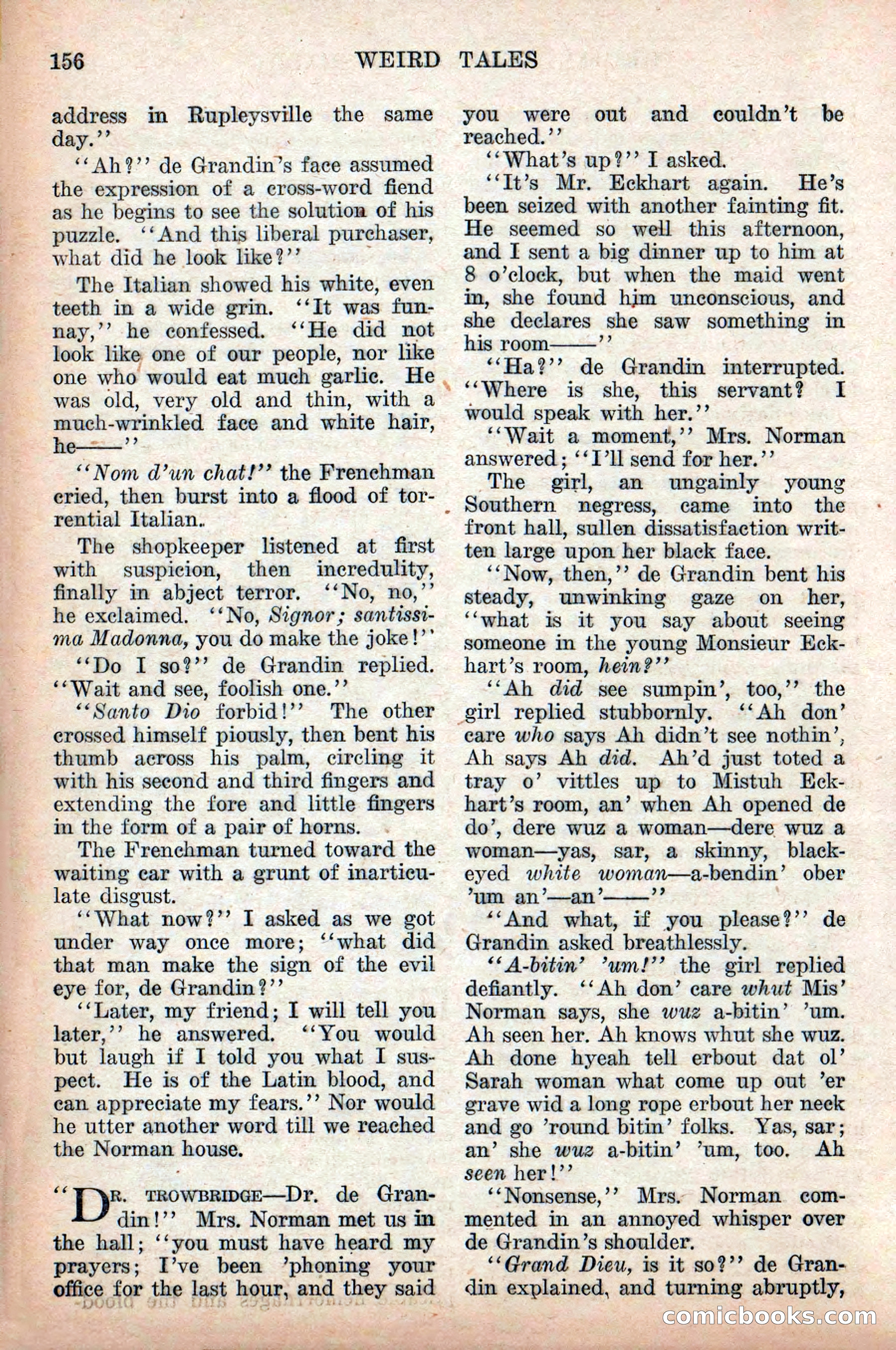 Weird Tales, Vol. 9, No. 2 — page 14 of 148