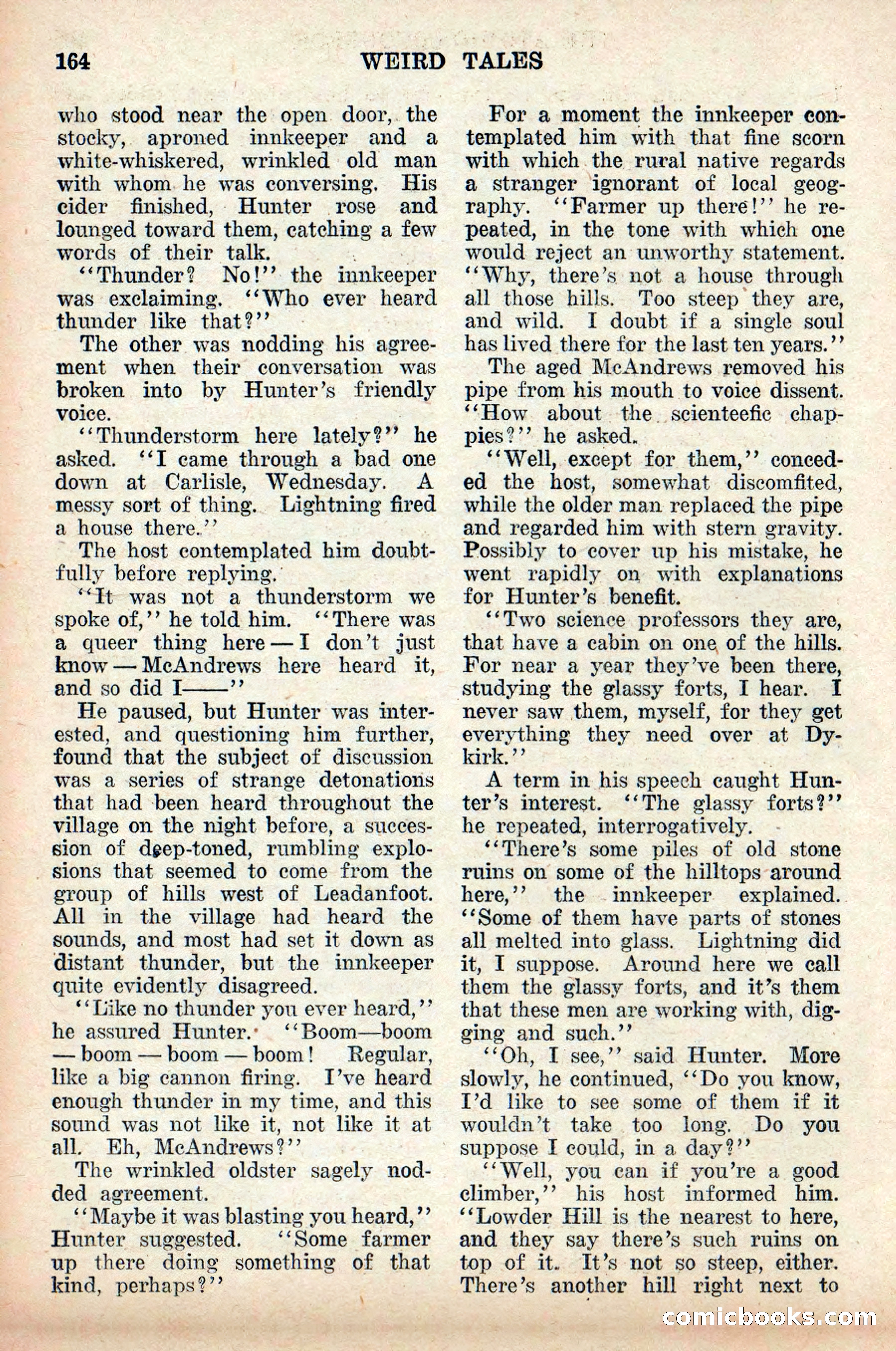Weird Tales, Vol. 9, No. 2 — page 22 of 148