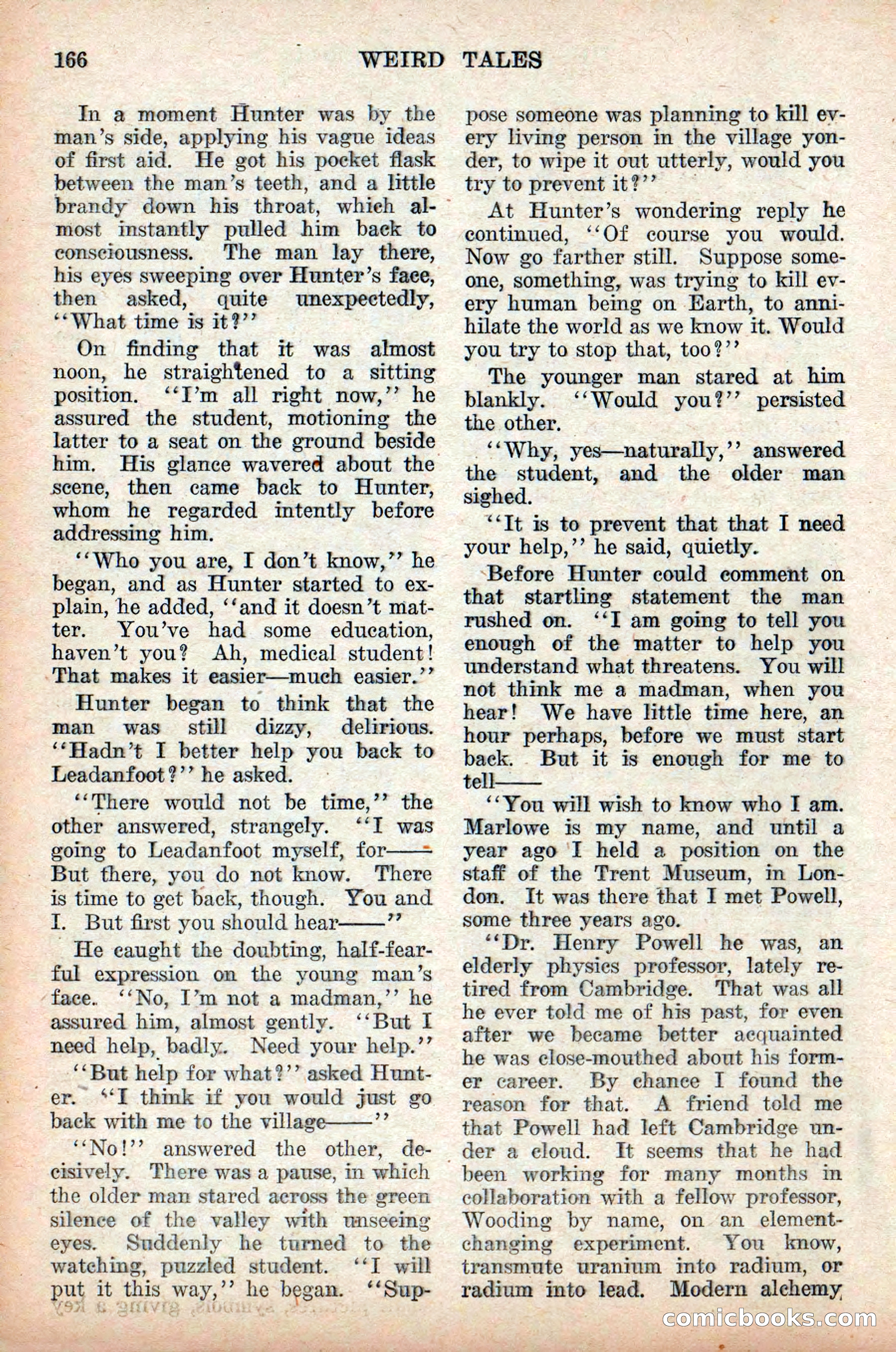 Weird Tales, Vol. 9, No. 2 — page 24 of 148
