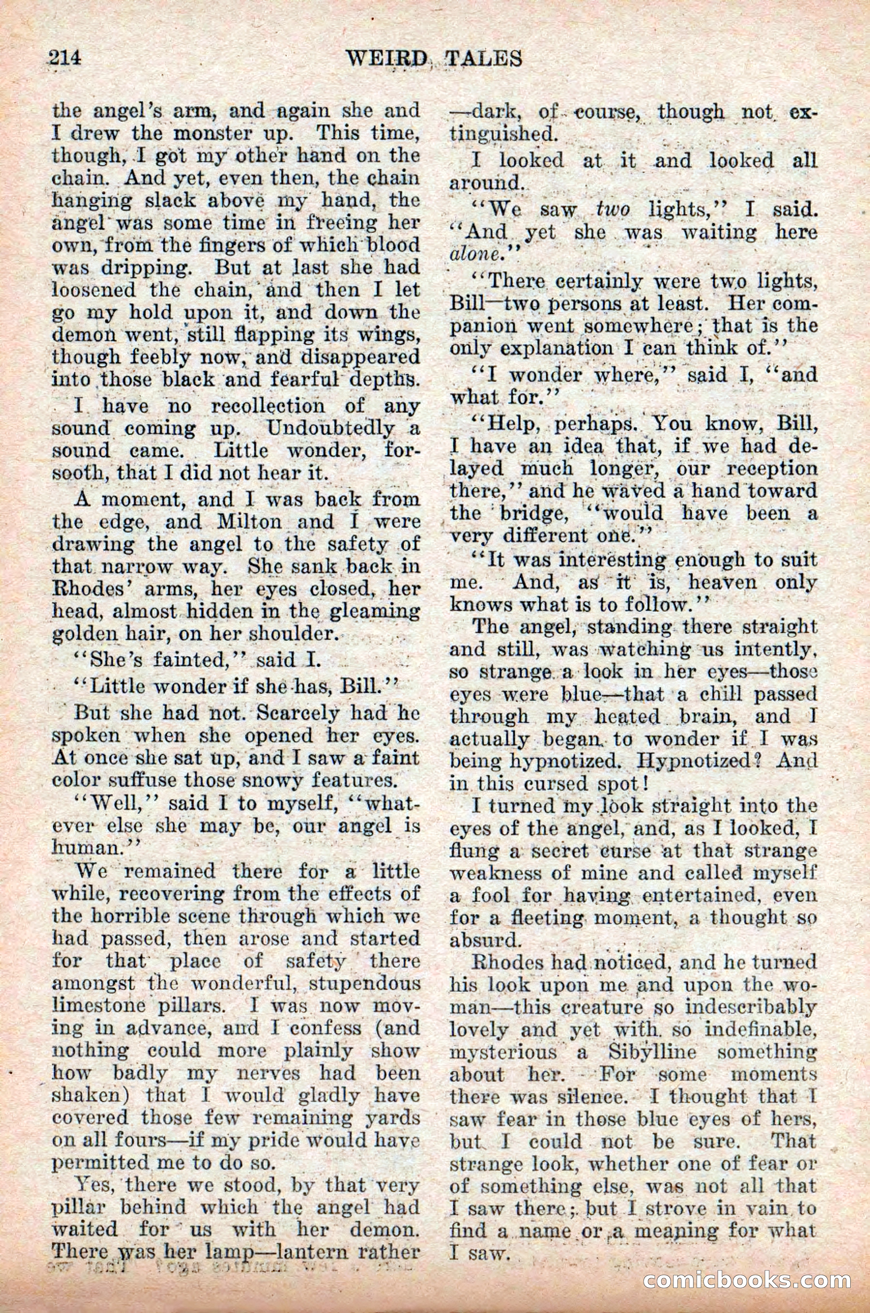 Weird Tales, Vol. 9, No. 2 — page 72 of 148