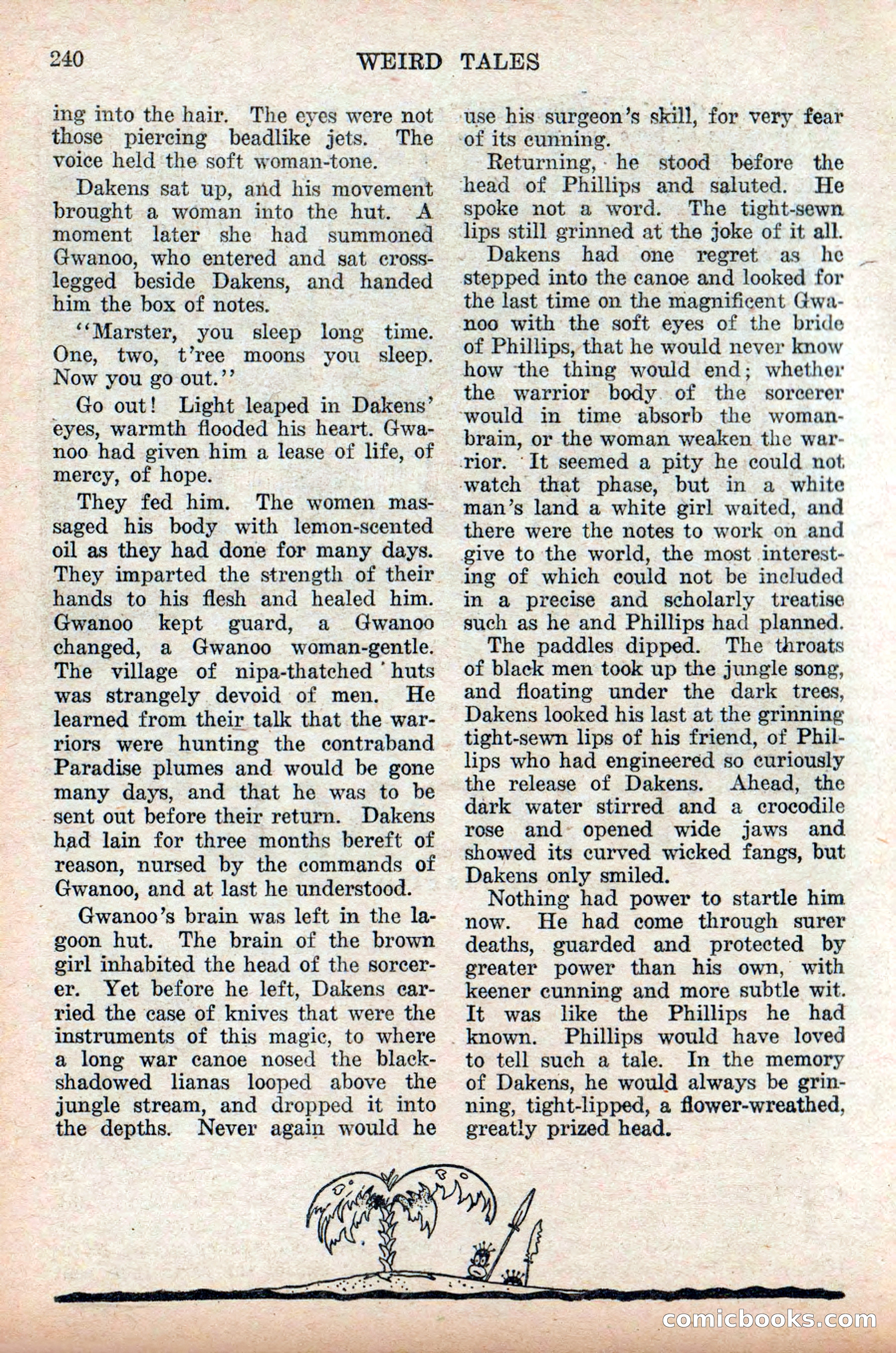 Weird Tales, Vol. 9, No. 2 — page 98 of 148