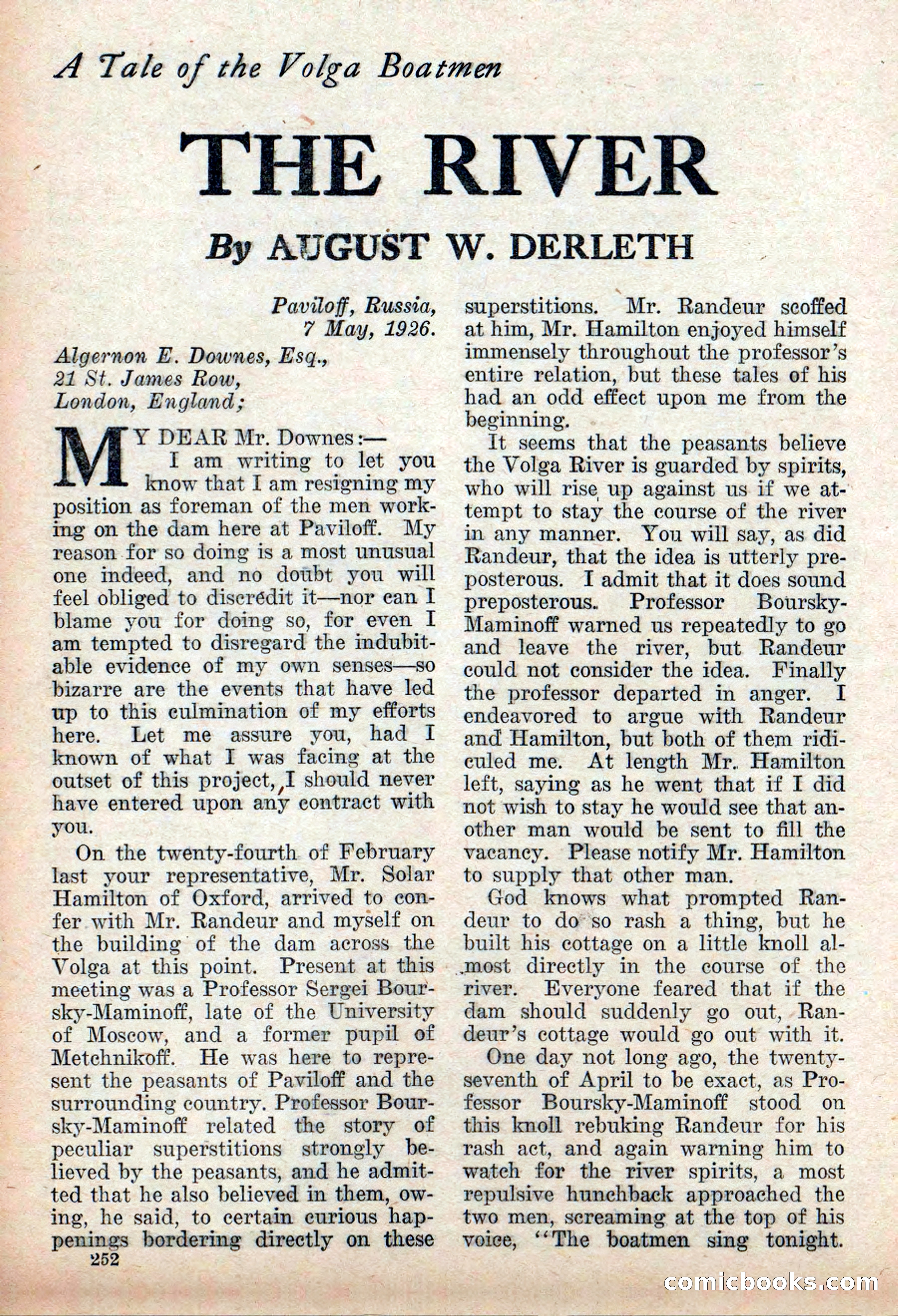 Weird Tales, Vol. 9, No. 2 — page 110 of 148