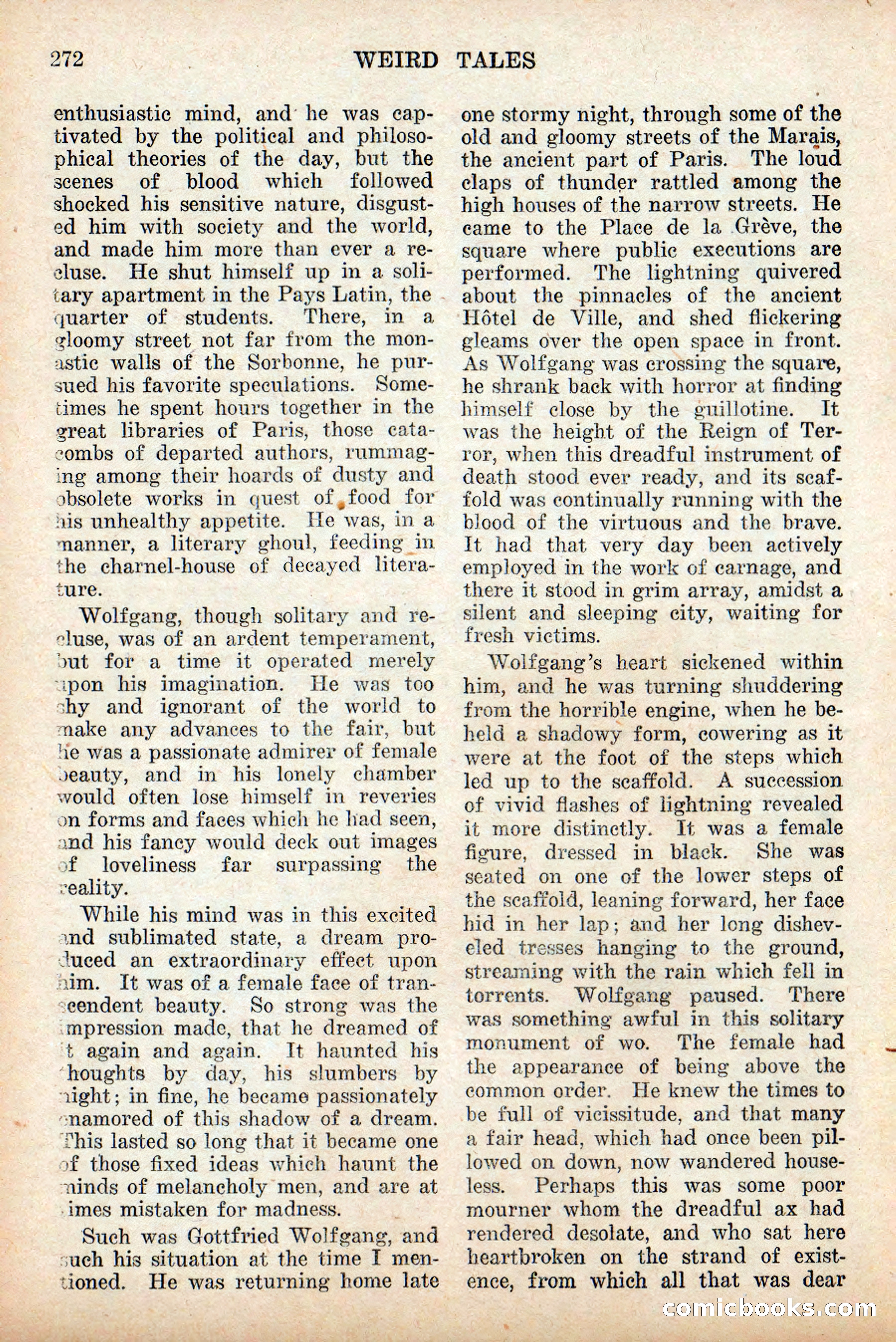 Weird Tales, Vol. 9, No. 2 — page 130 of 148